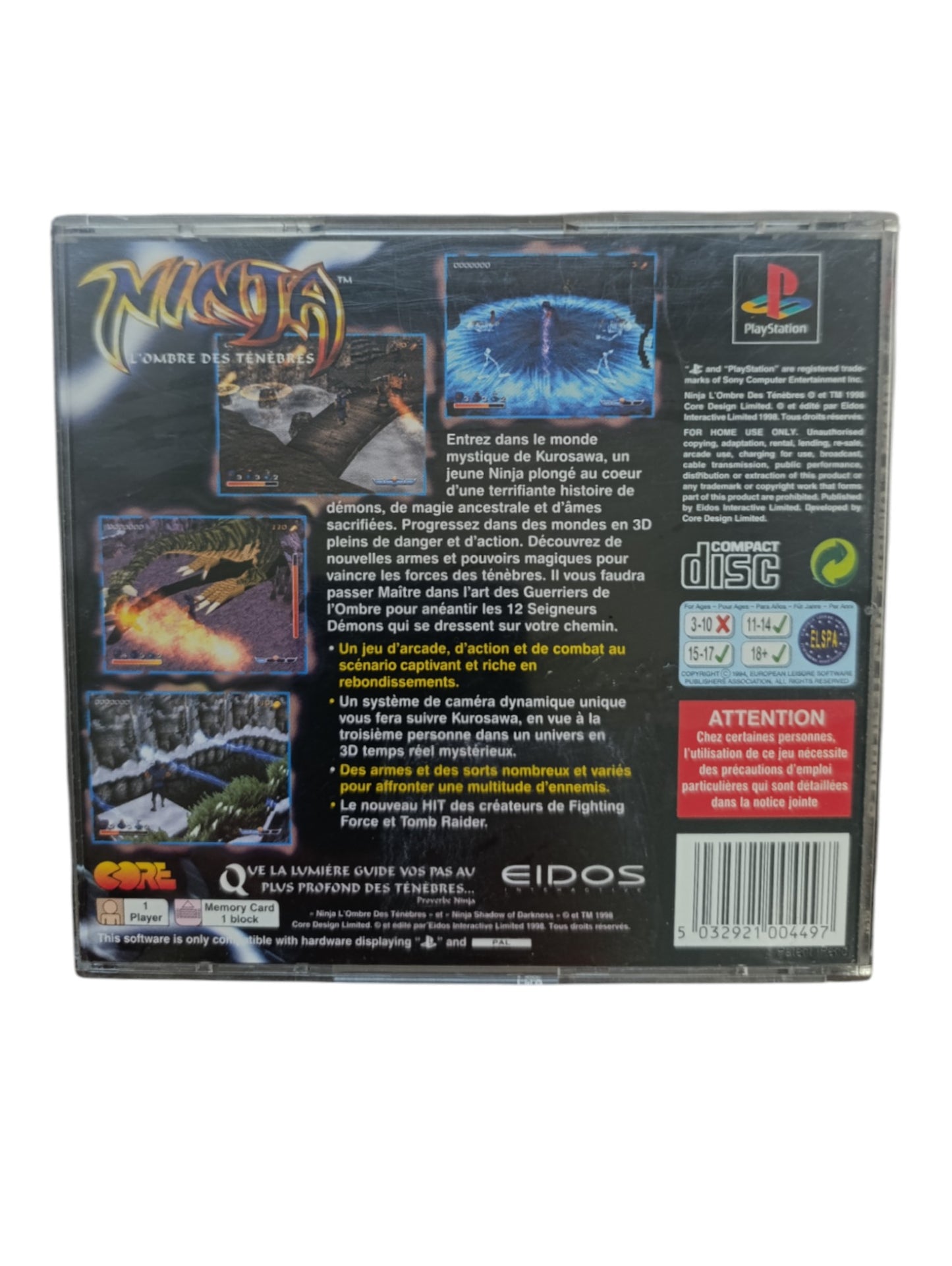Ninja Playstation 1 (PS1)