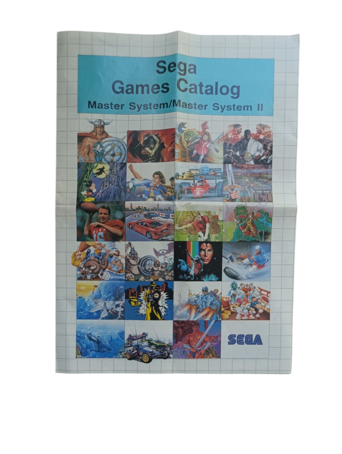 Dépliant publicitaire Sega – Master System / Master System II – Original d’époque