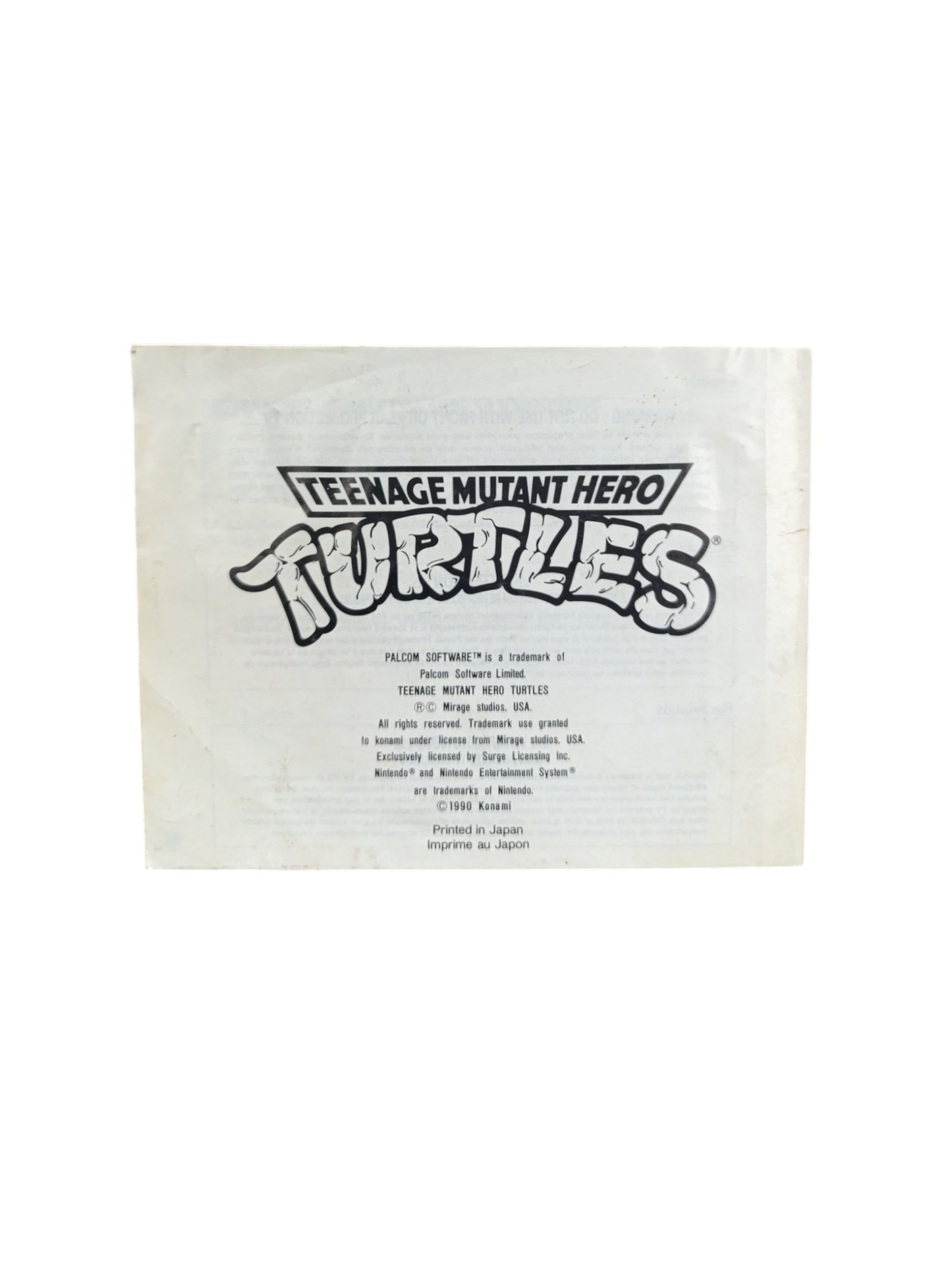 Teenage Mutant Ninja Turtles – Nintendo NES (complet)