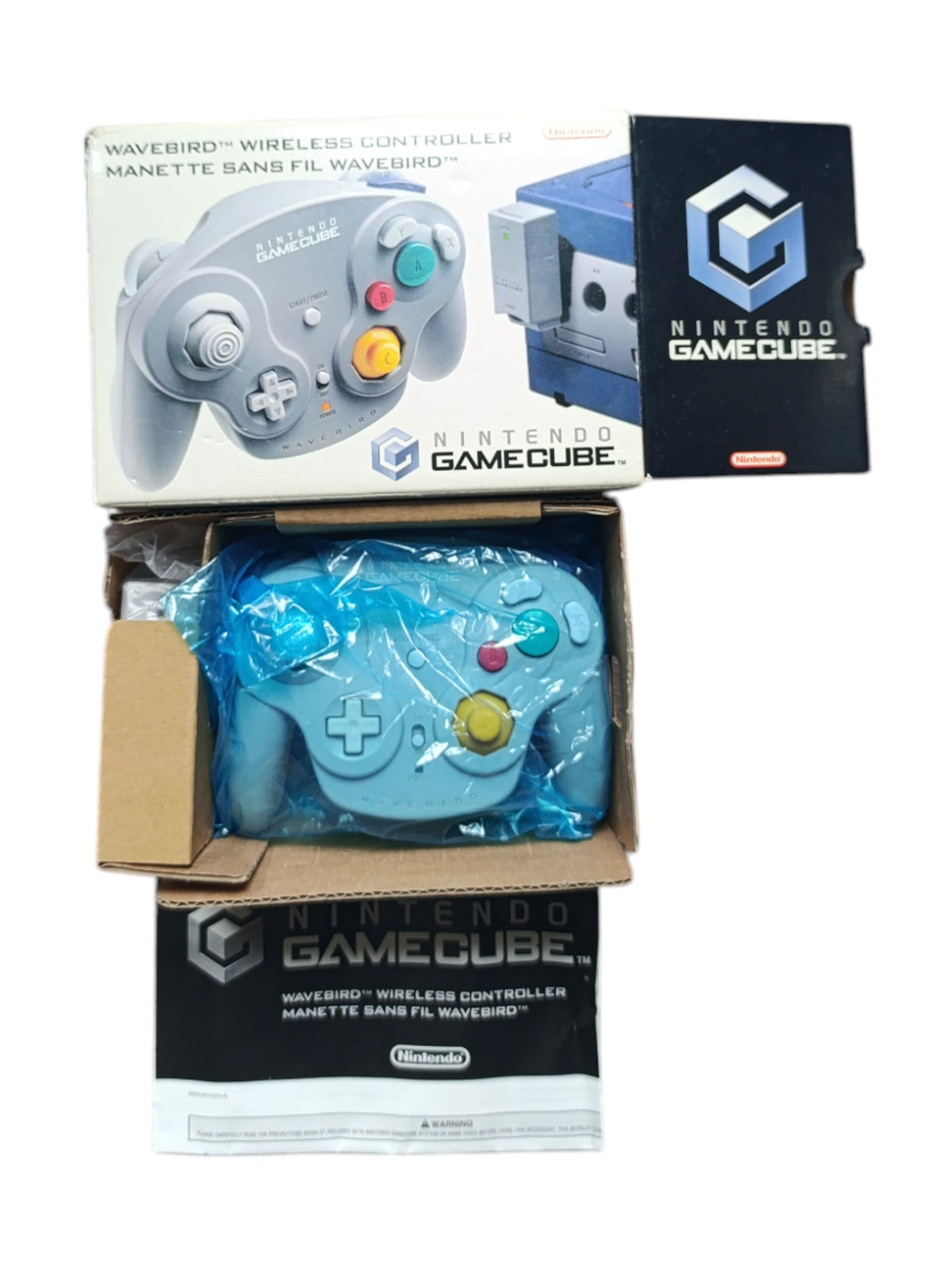 Manette Nintendo GameCube WaveBird – Officielle, complète en bon état