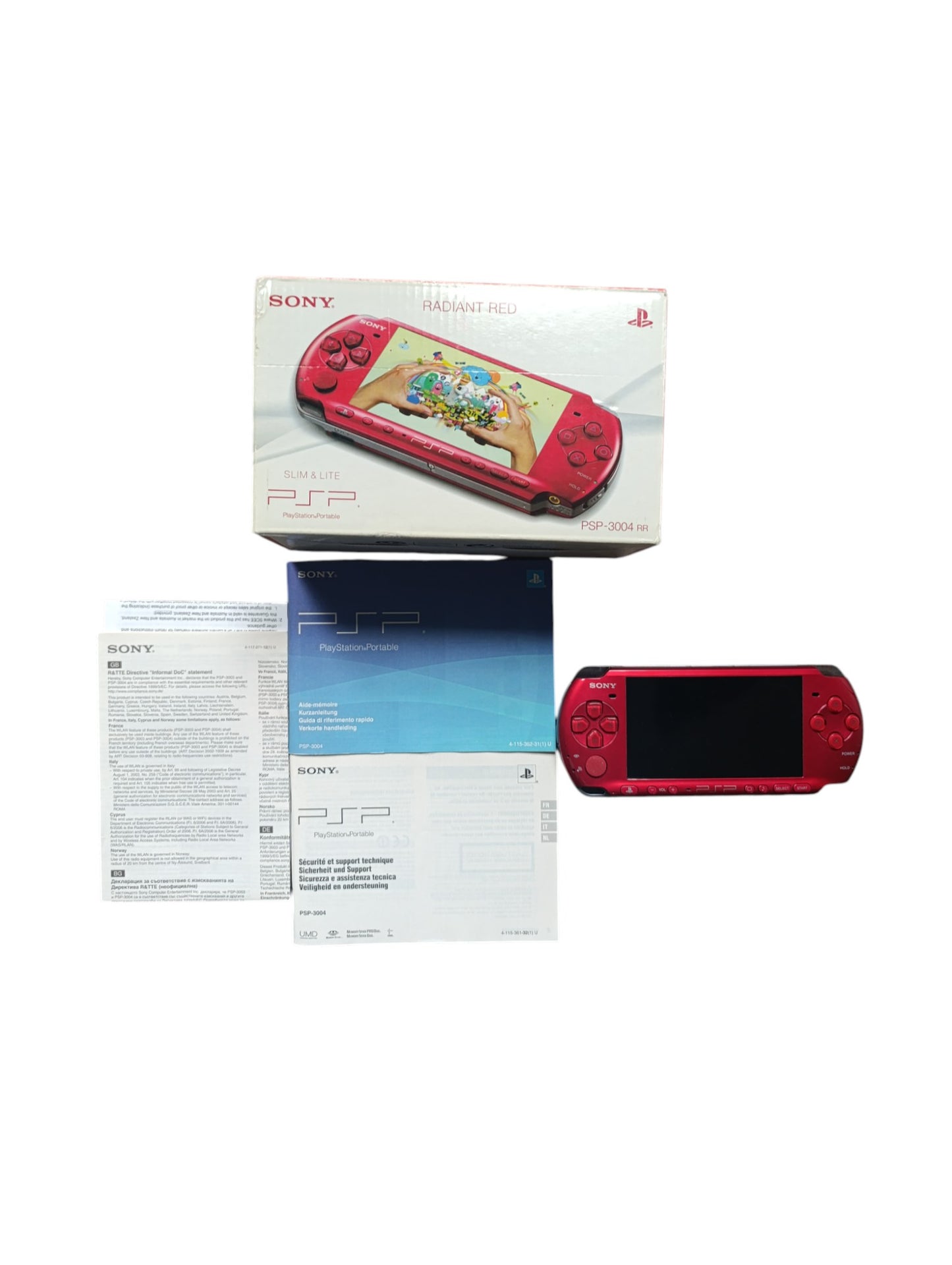 Console Sony PSP Slim & Lite 3004 – Radiant Red (en boîte, version française)