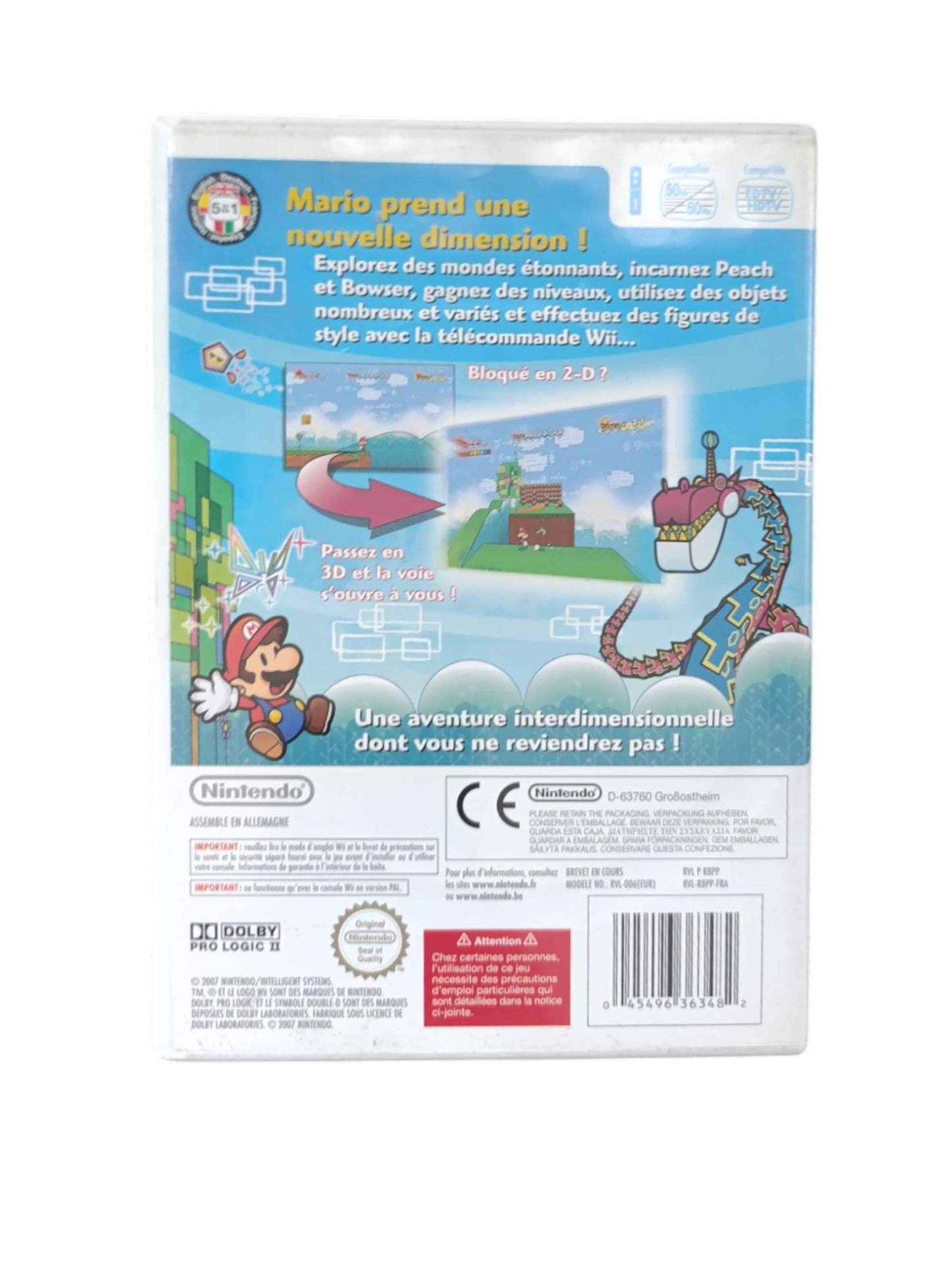 Super Paper Mario – Nintendo Wii (Complet)