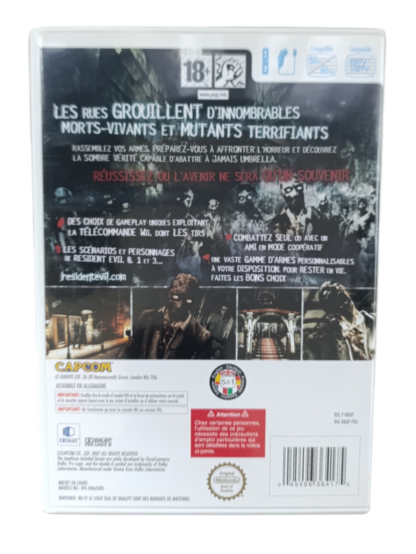 Resident Evil: The Umbrella Chronicles – Nintendo Wii (Complet)