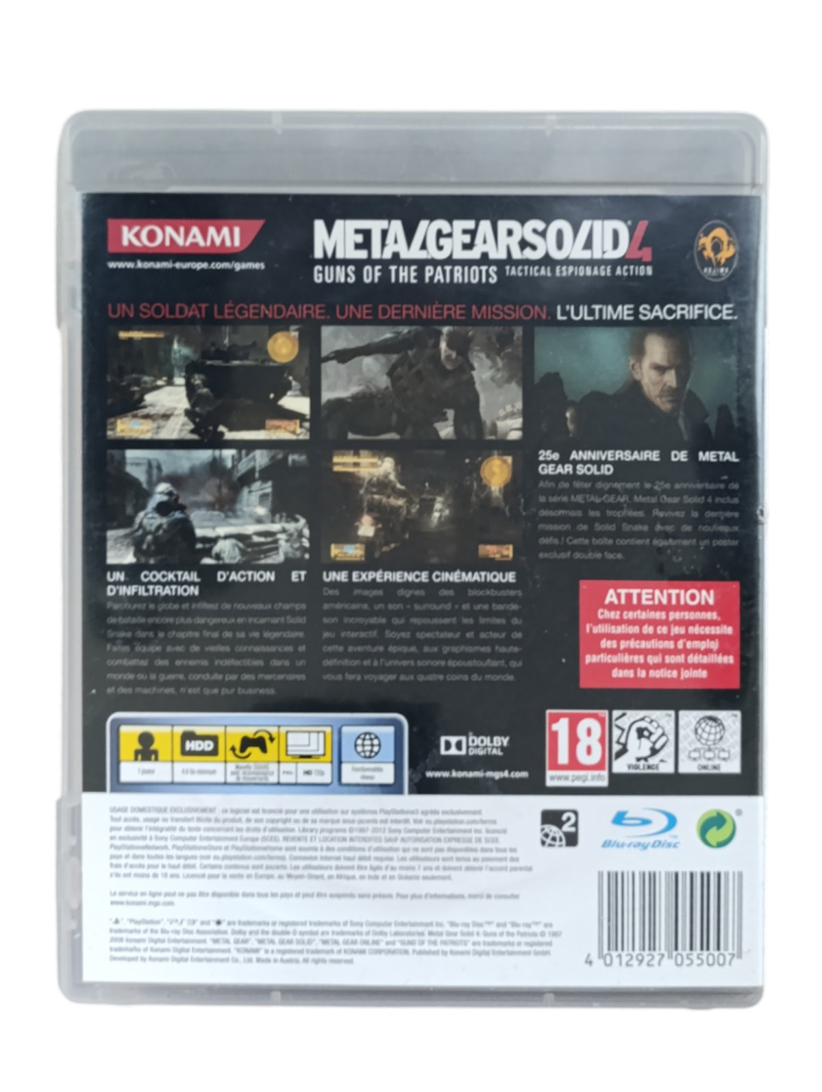 Metal Gear Solid 4: Guns of the Patriots – PlayStation 3 (Complet)