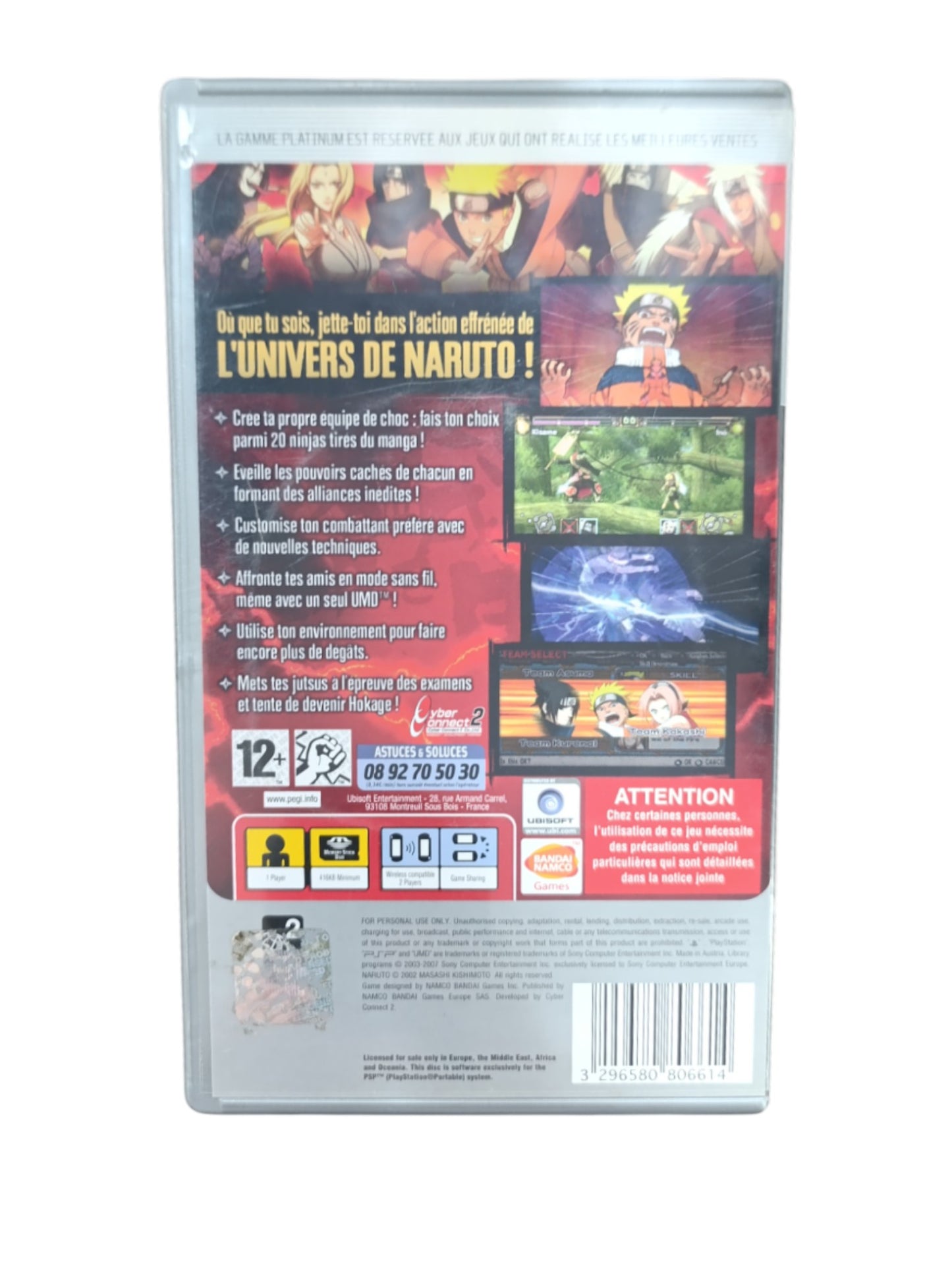 Naruto: Ultimate Ninja Heroes – PSP (Platinum, Complet)