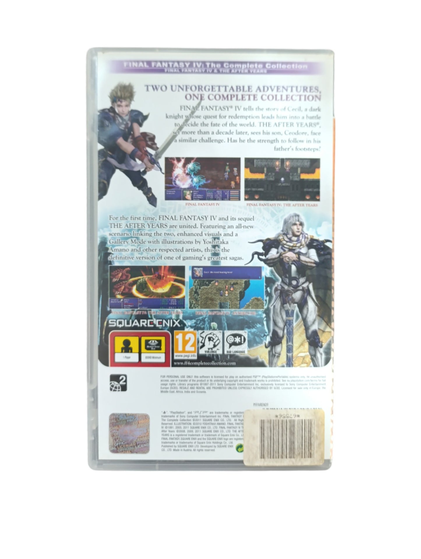 Final Fantasy IV: The Complete Collection – PSP Essentials (Complet, Version ETR)