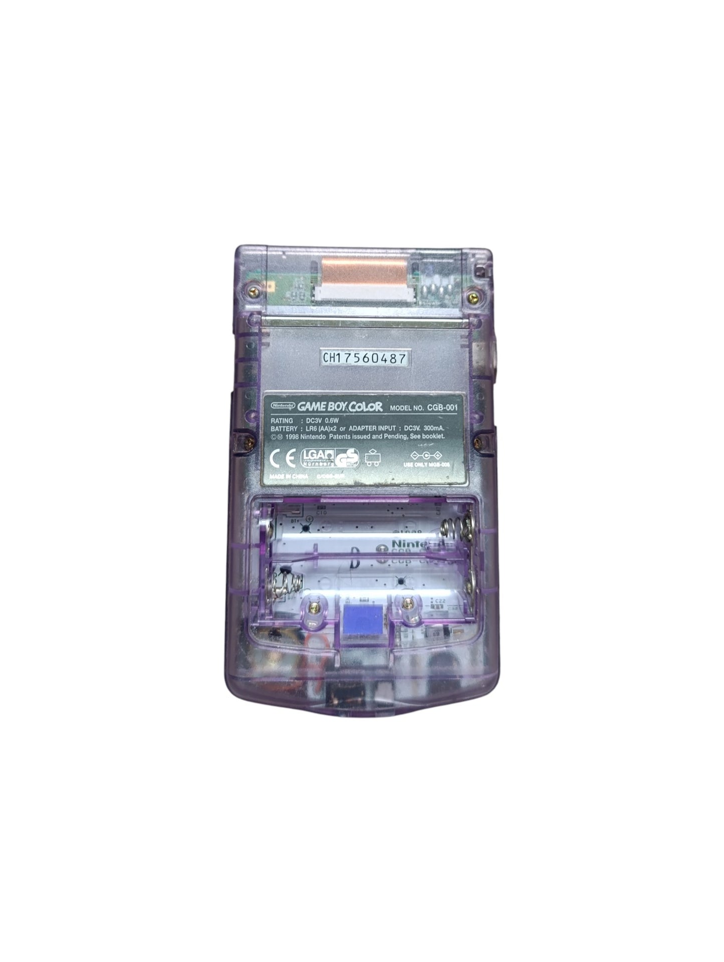 Game Boy Color transparente violette – console loose