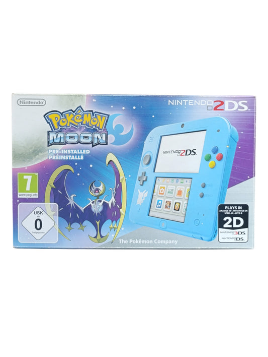 Nintendo 2DS Édition Pokémon Moon – en boîte complète avec notice