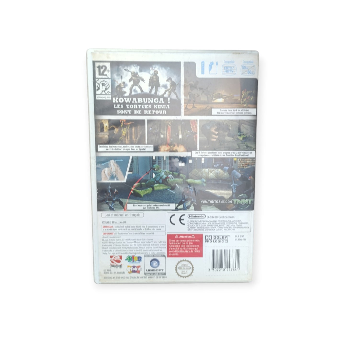TMNT : Les Tortues Ninja – Nintendo Wii (complet)