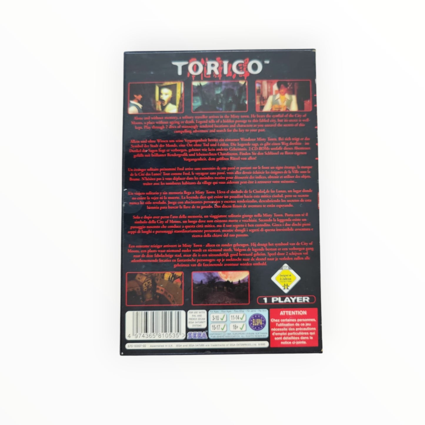 Torico – Sega Saturn (complet)