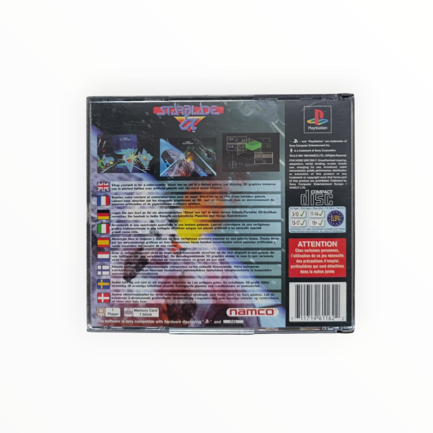 STARBLADE playstation 1 (PS1)