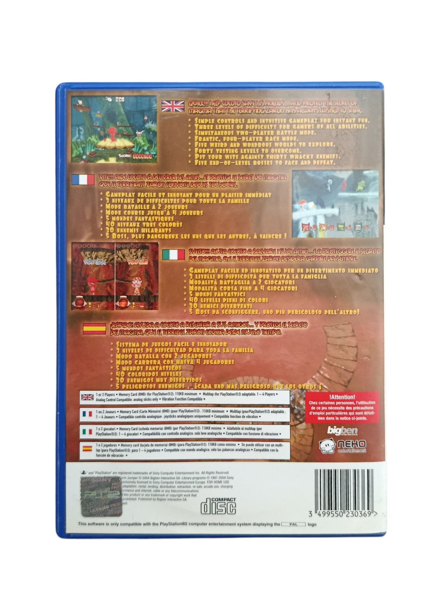 Cocoto platform jumper playstation 2 (PS2)