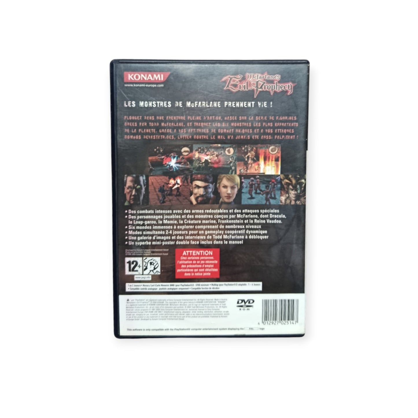 Mc Farlane's Evil Prophecy playstation 2 (PS2)
