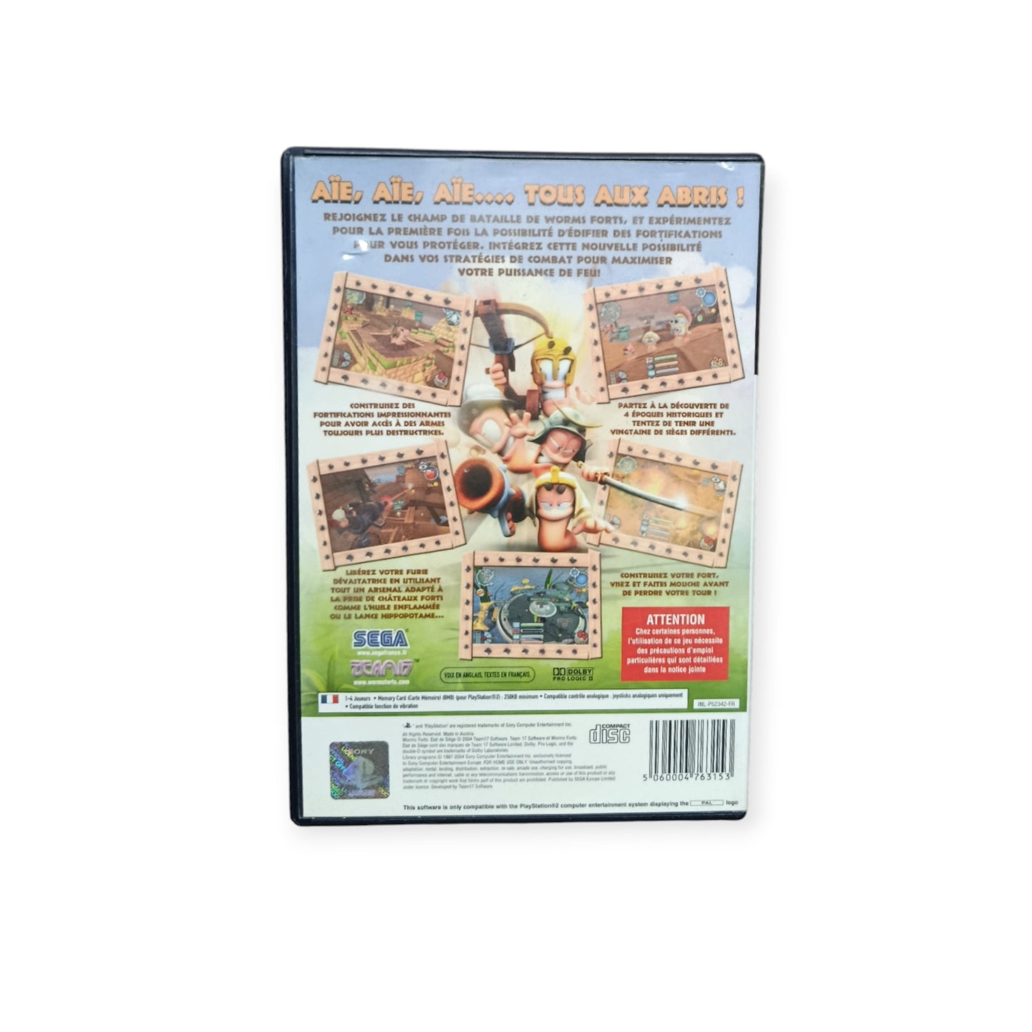 Worms Forts : Etat De Siege playstation 2 (PS2)