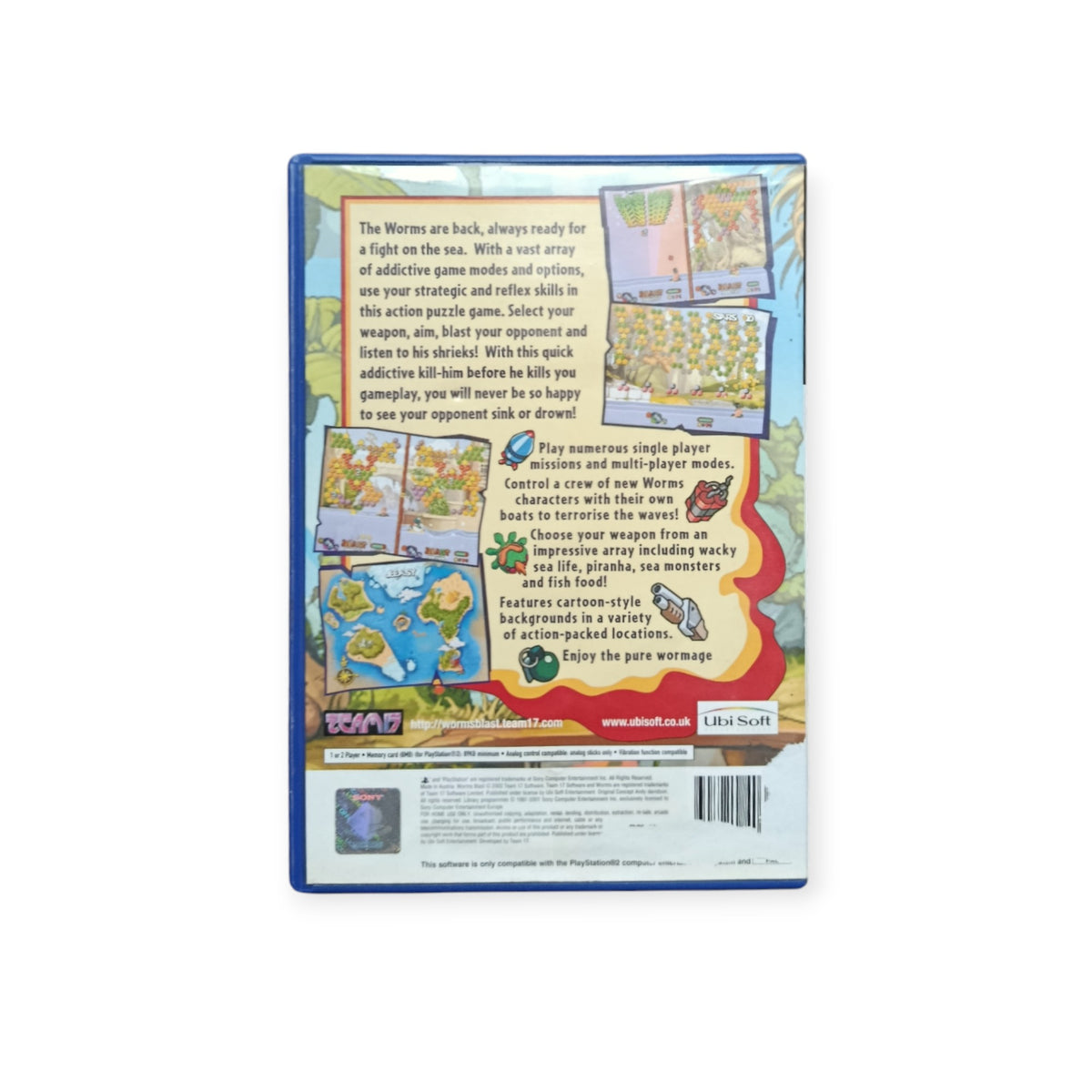 Worms Blast playstation 2 (PS2) Version UK
