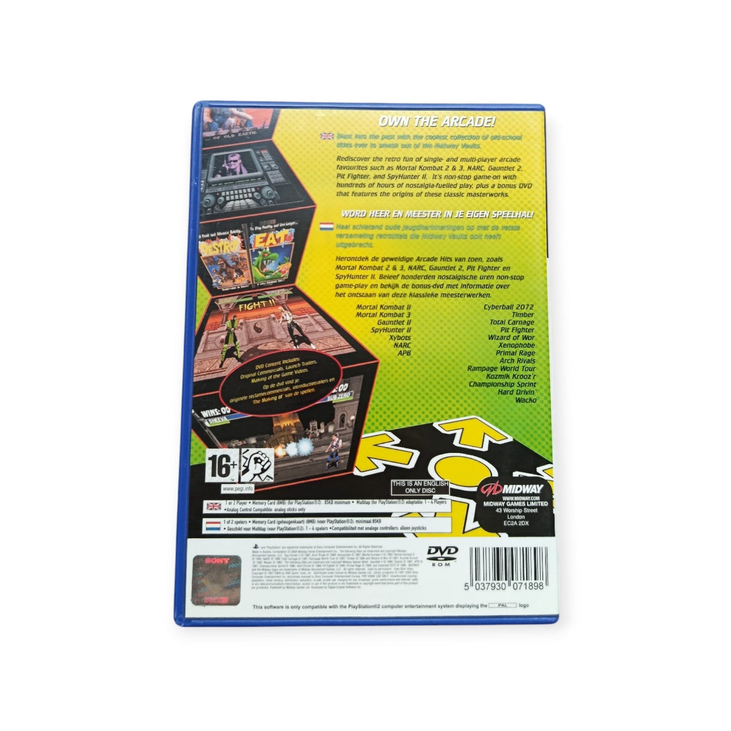 Midway Arcade Treasures 2 playstation 2 (PS2)