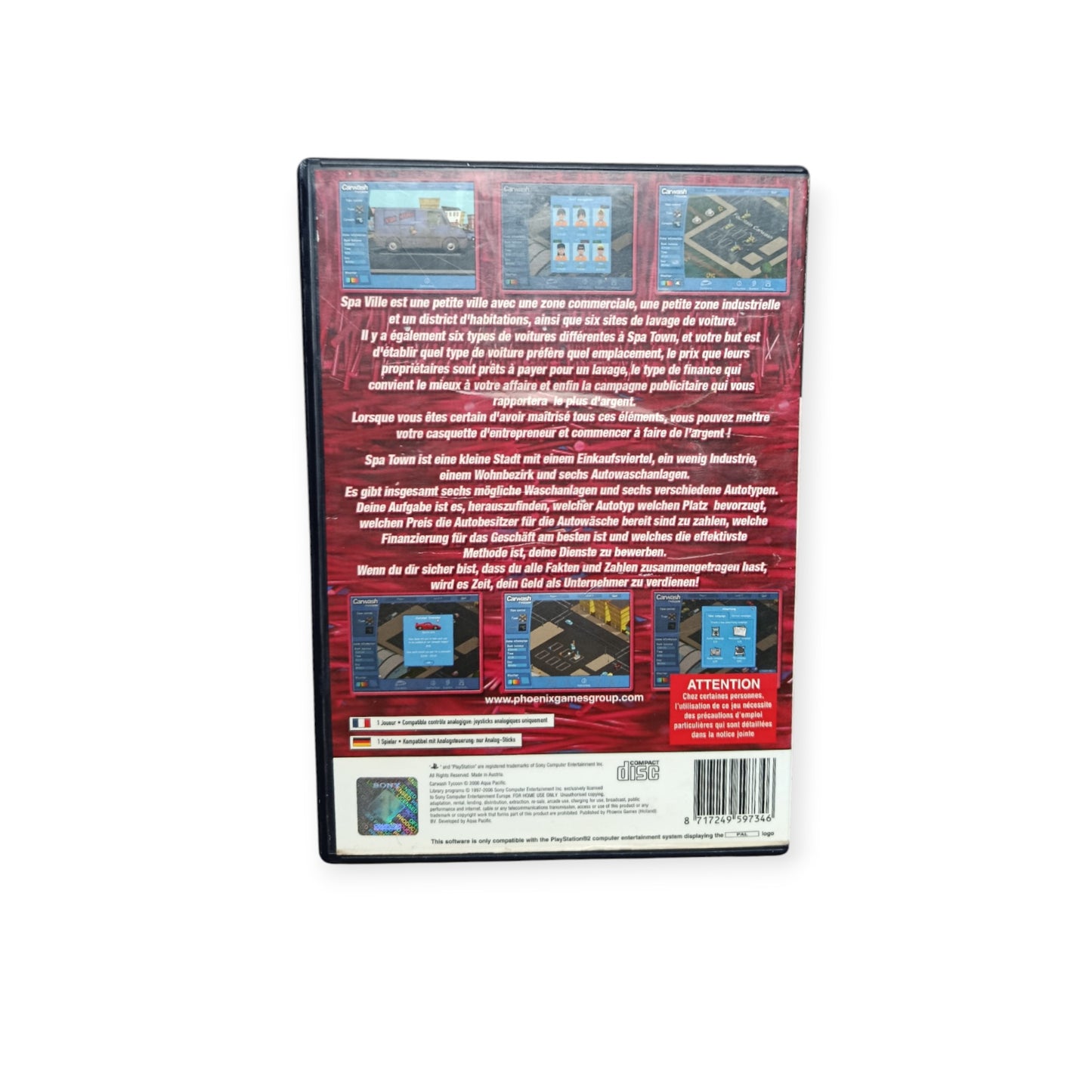 Carwash Tycoon playstation 2 (PS2)
