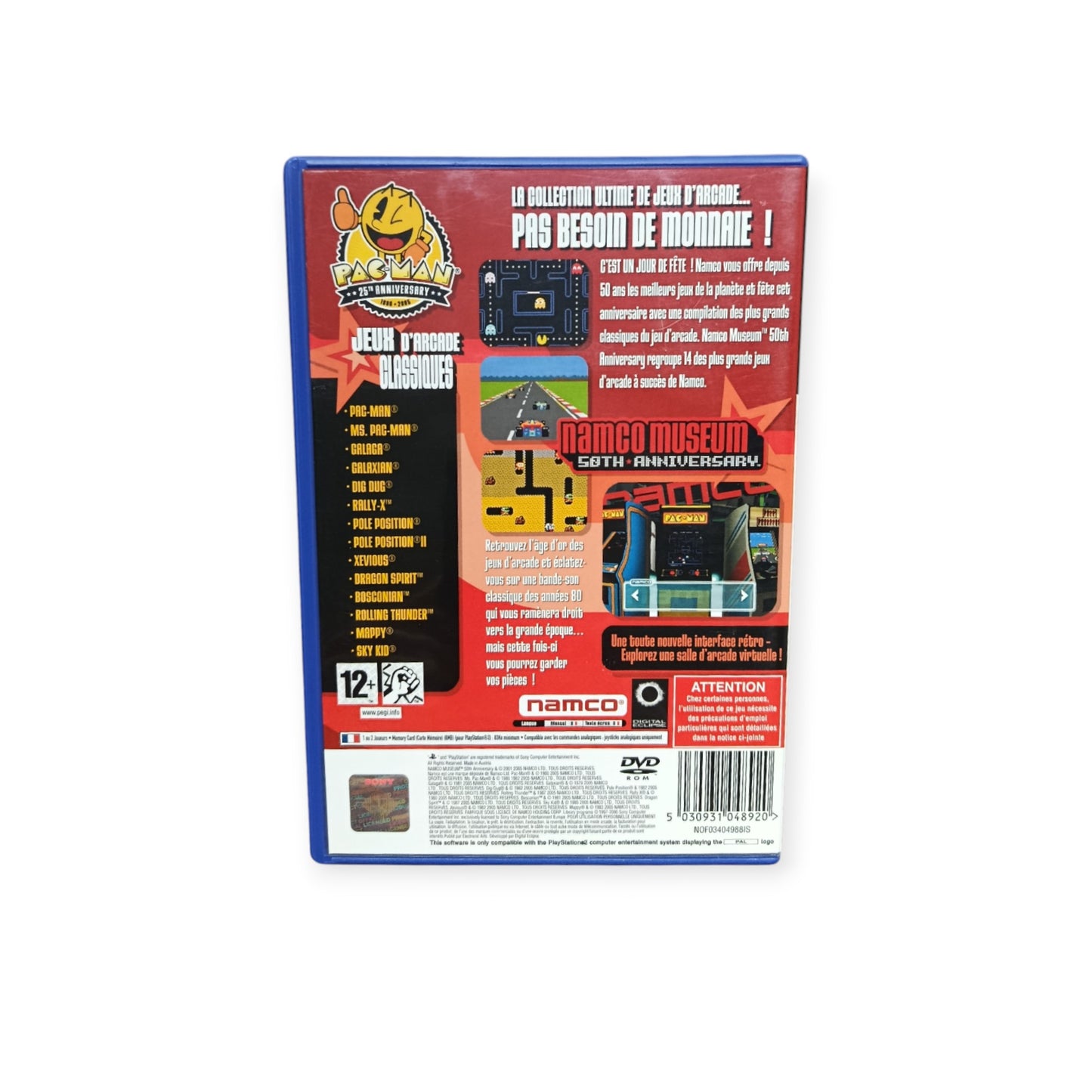 Namco Museum 50th Anniversary playstation 2 (PS2)