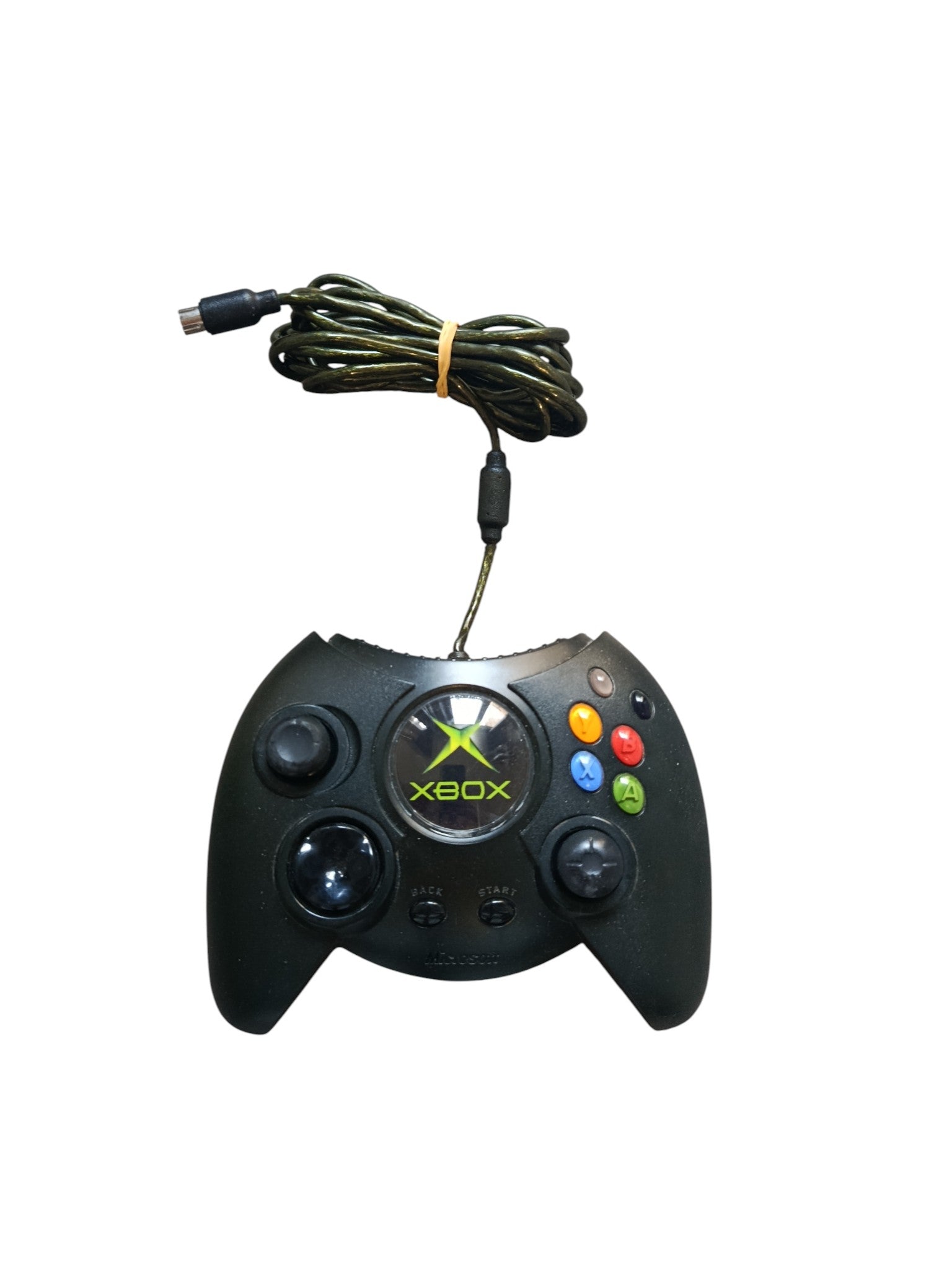 Manette Microsoft Xbox Première Génération – Officielle, Filaire, Noire, Occasion