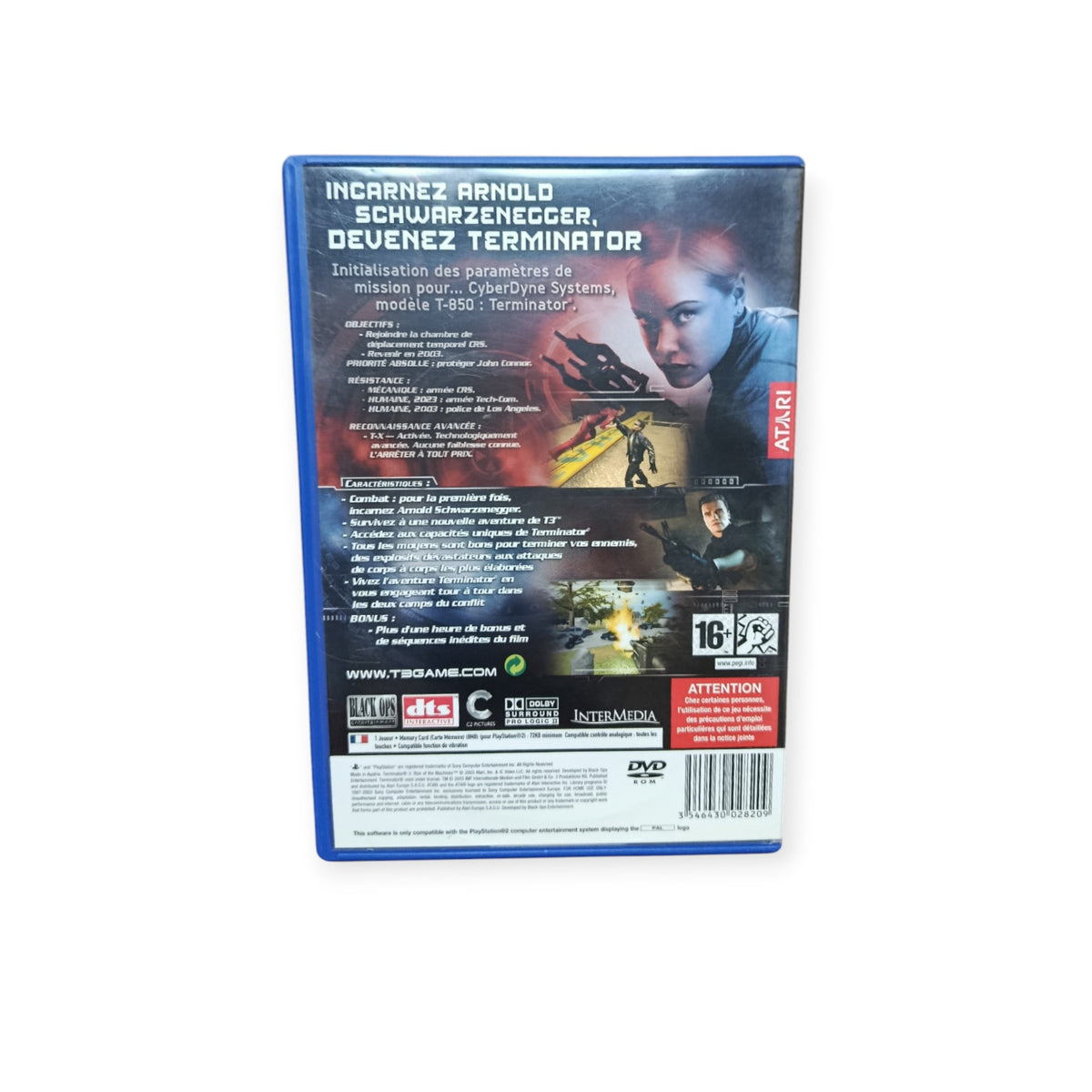 Terminator 3 : Le Soulèvement des Machines playstation 2 (PS2)
