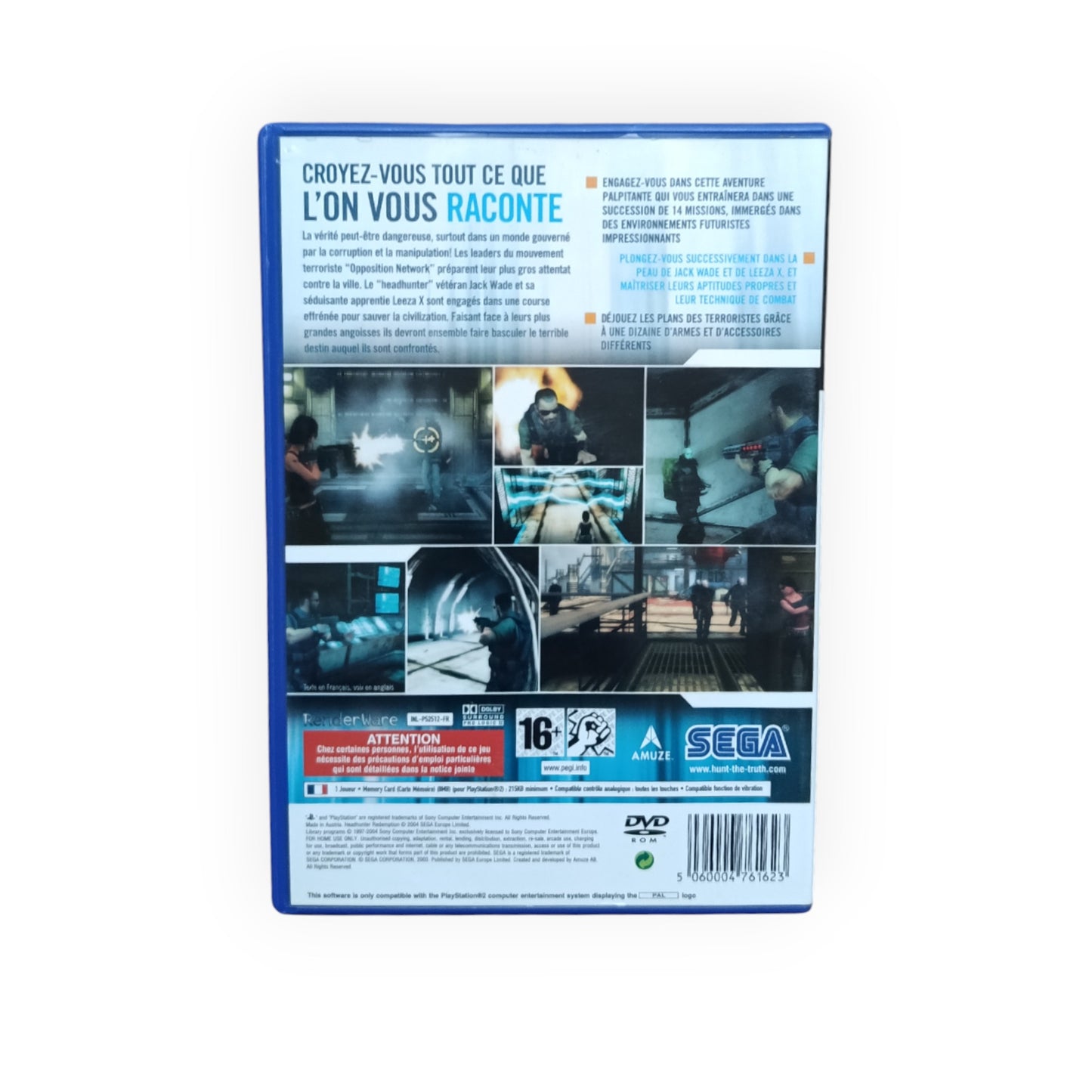Headhunter Redemption playstation 2 (PS2)