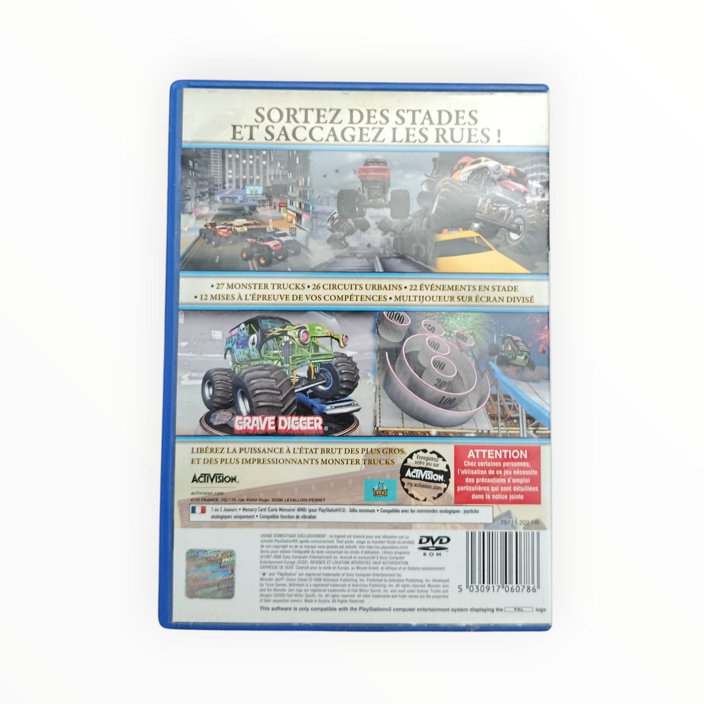 Monster Jam Chaos Urbain playstation 2 (PS2)