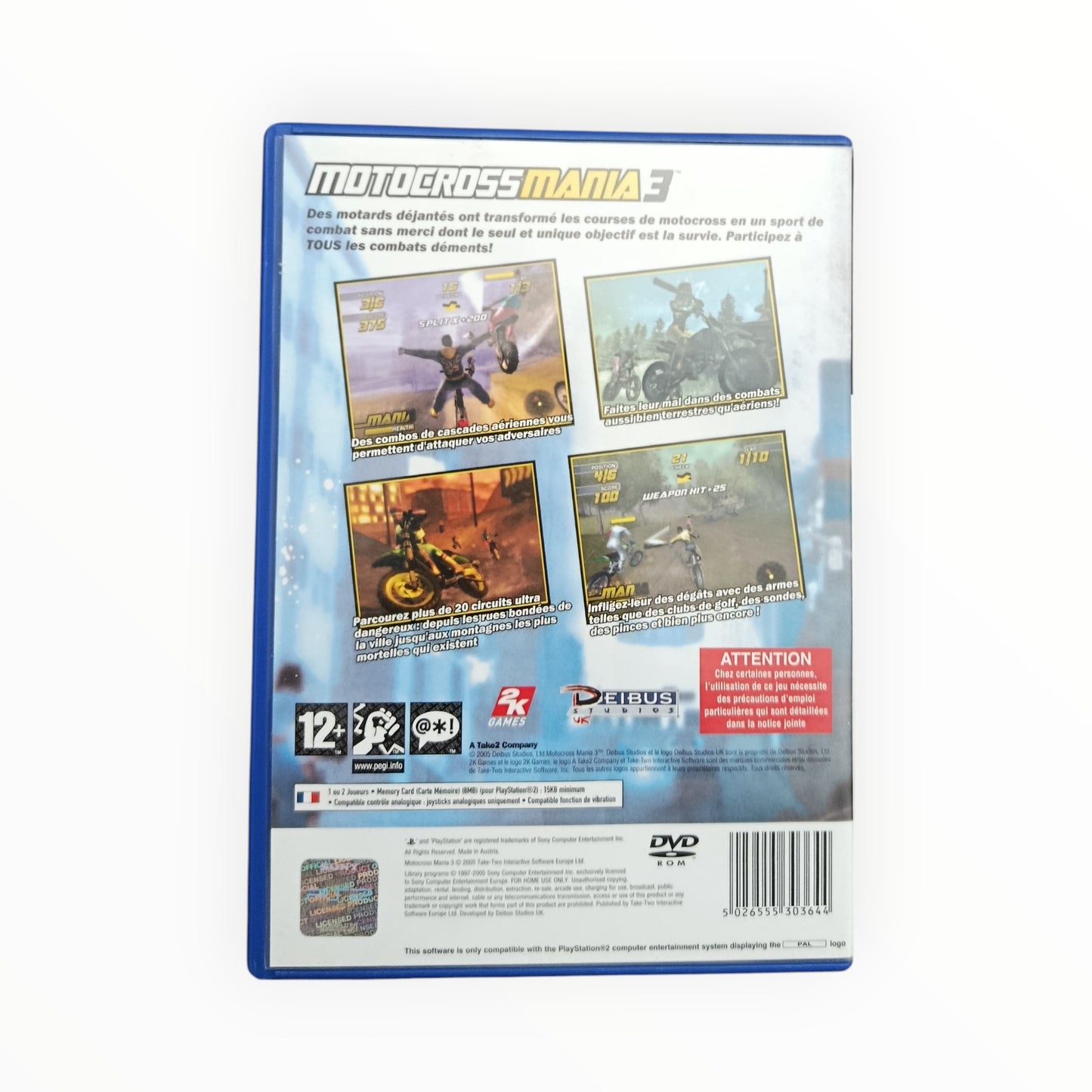 Motocross Mania 3 playstation 2 (PS2)