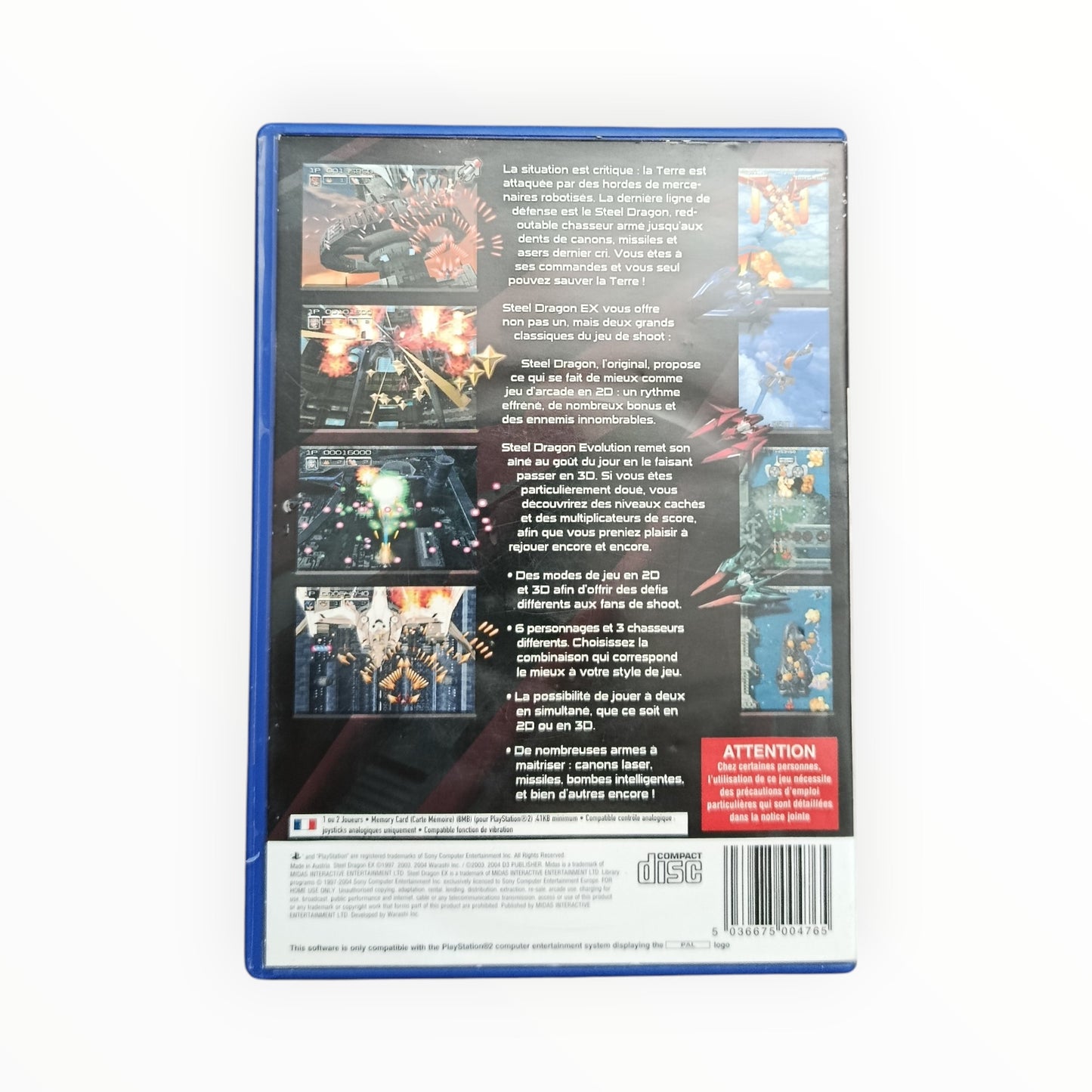 Steel Dragon EX playstation 2 (PS2)