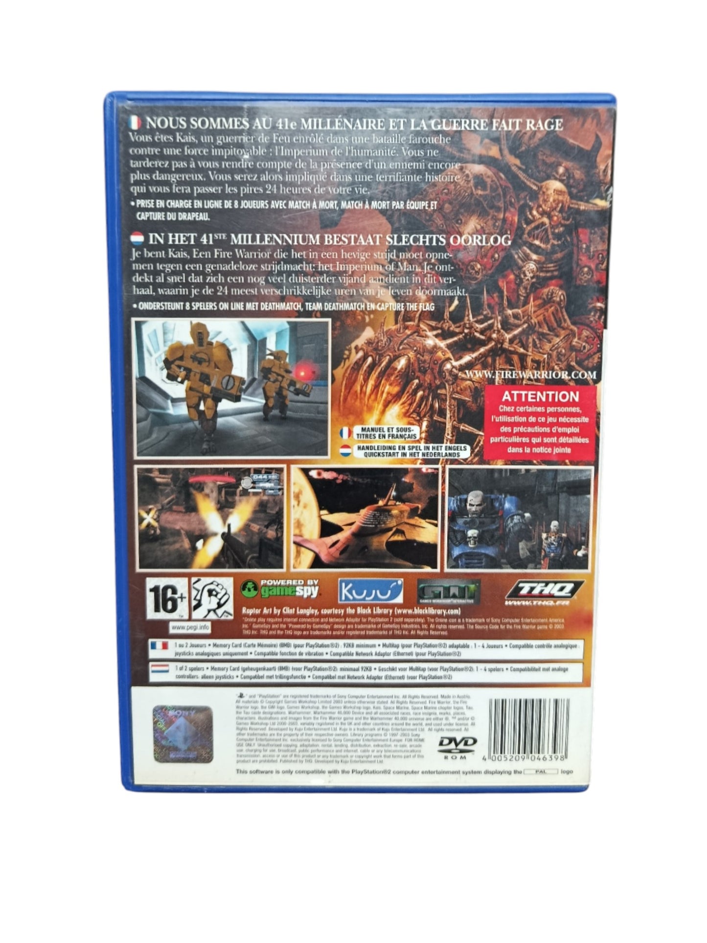 Warhammer 40.000 : Fire Warrior playstation 2 (PS2)