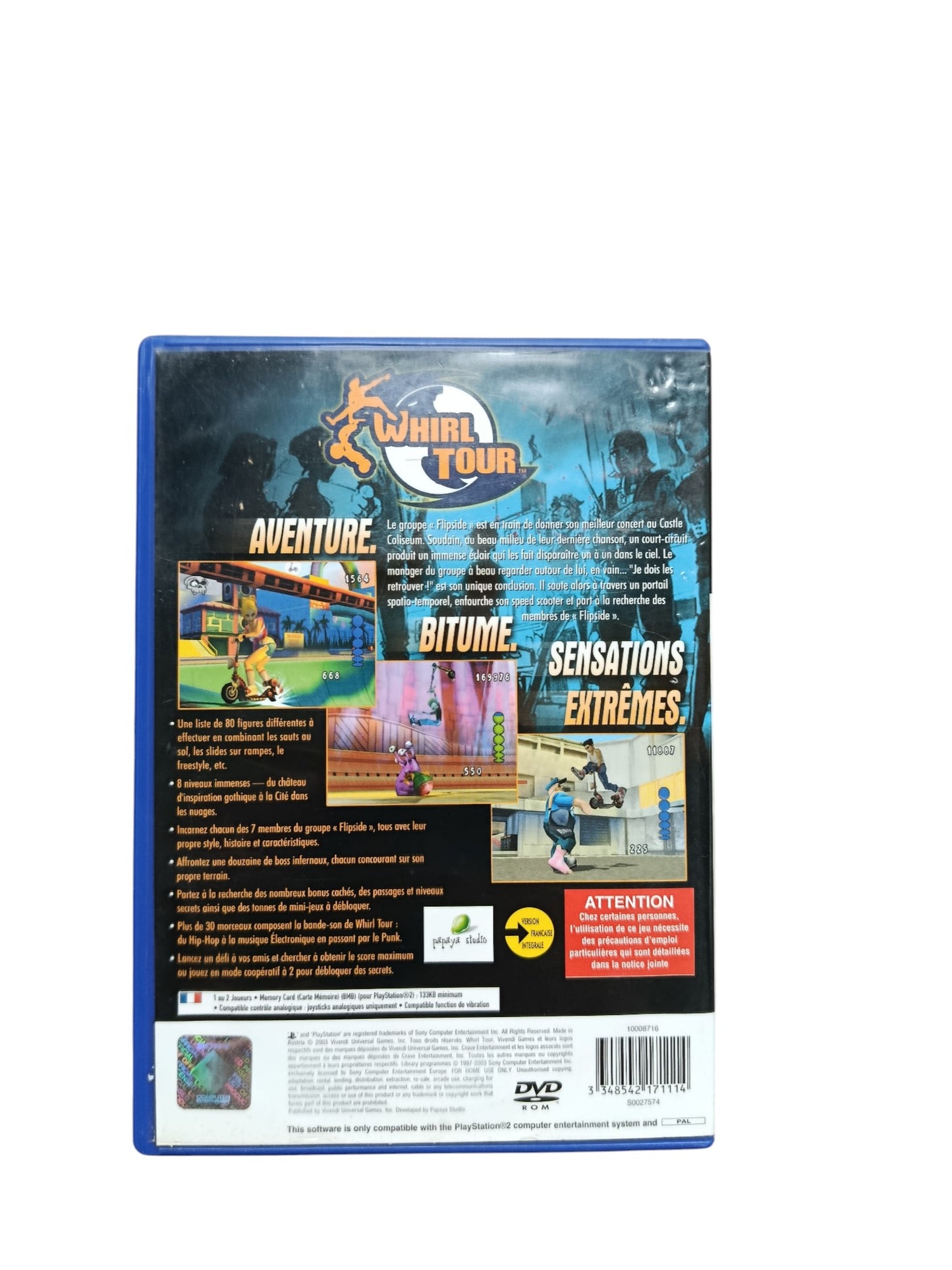 Whirl Tour playstation 2 (PS2)