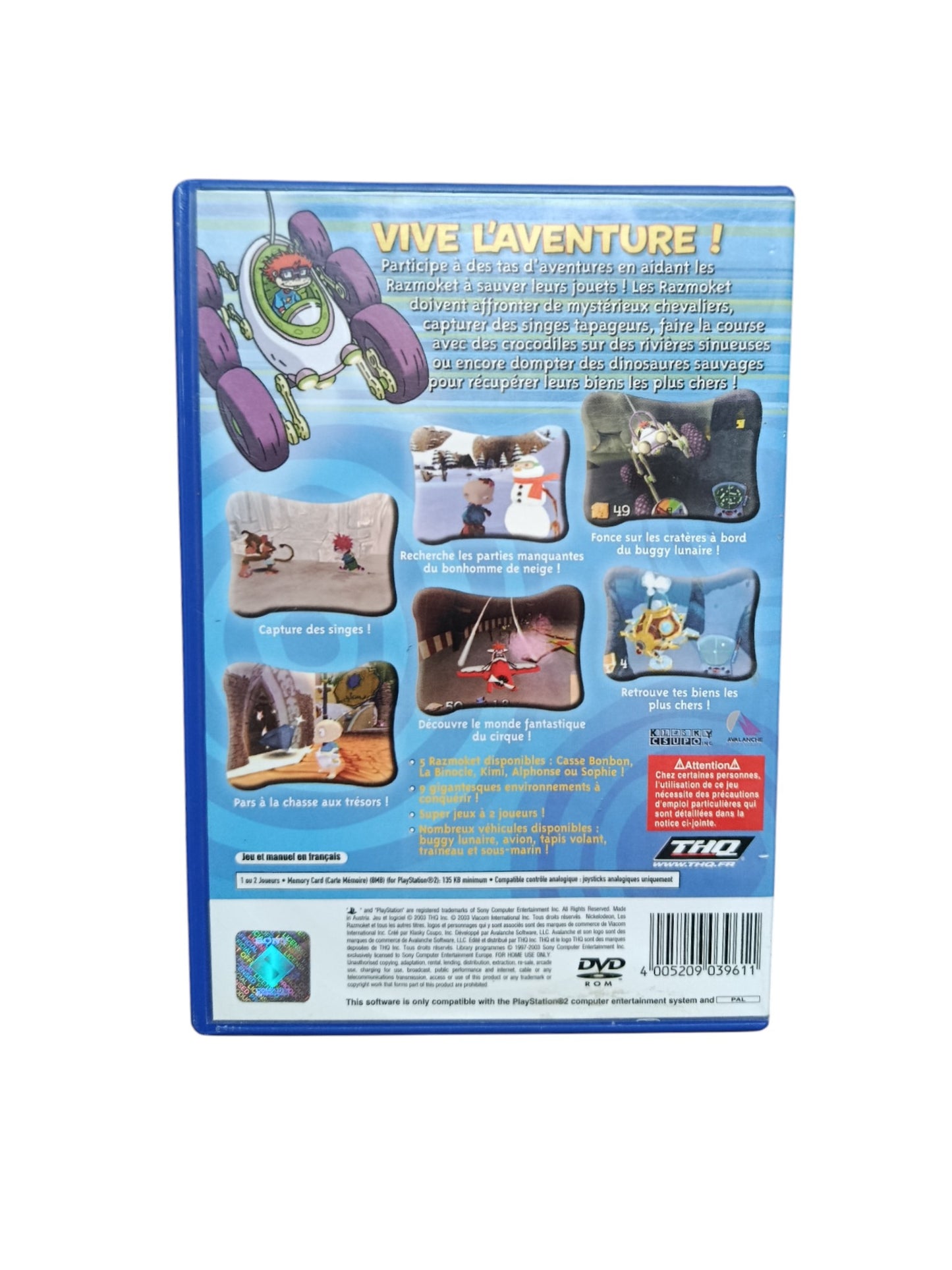 Les Razmoket : La Rançon Royale playstation 2 (PS2)