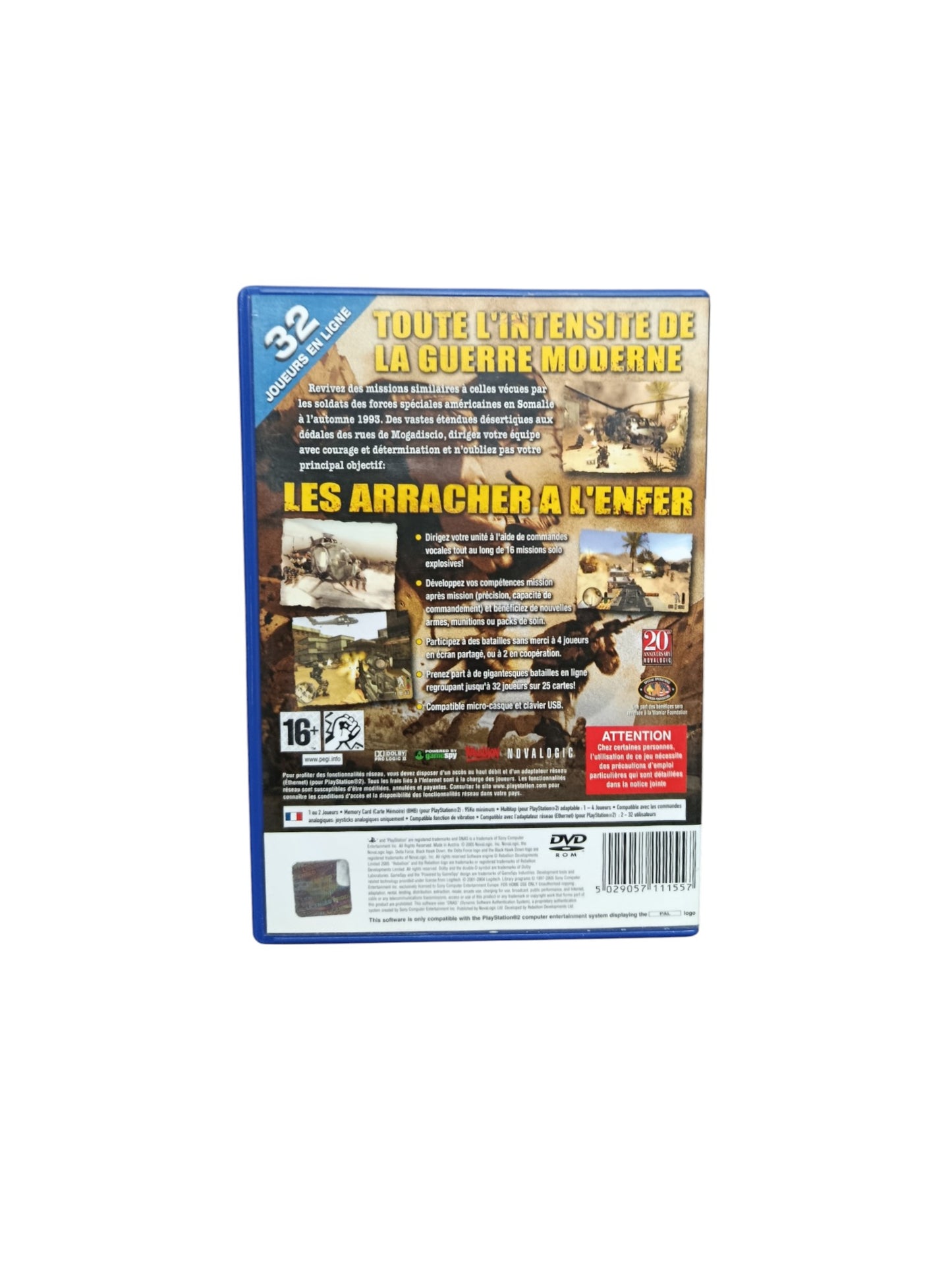 Delta Force : Black Hawk Down playstation 2 (PS2)