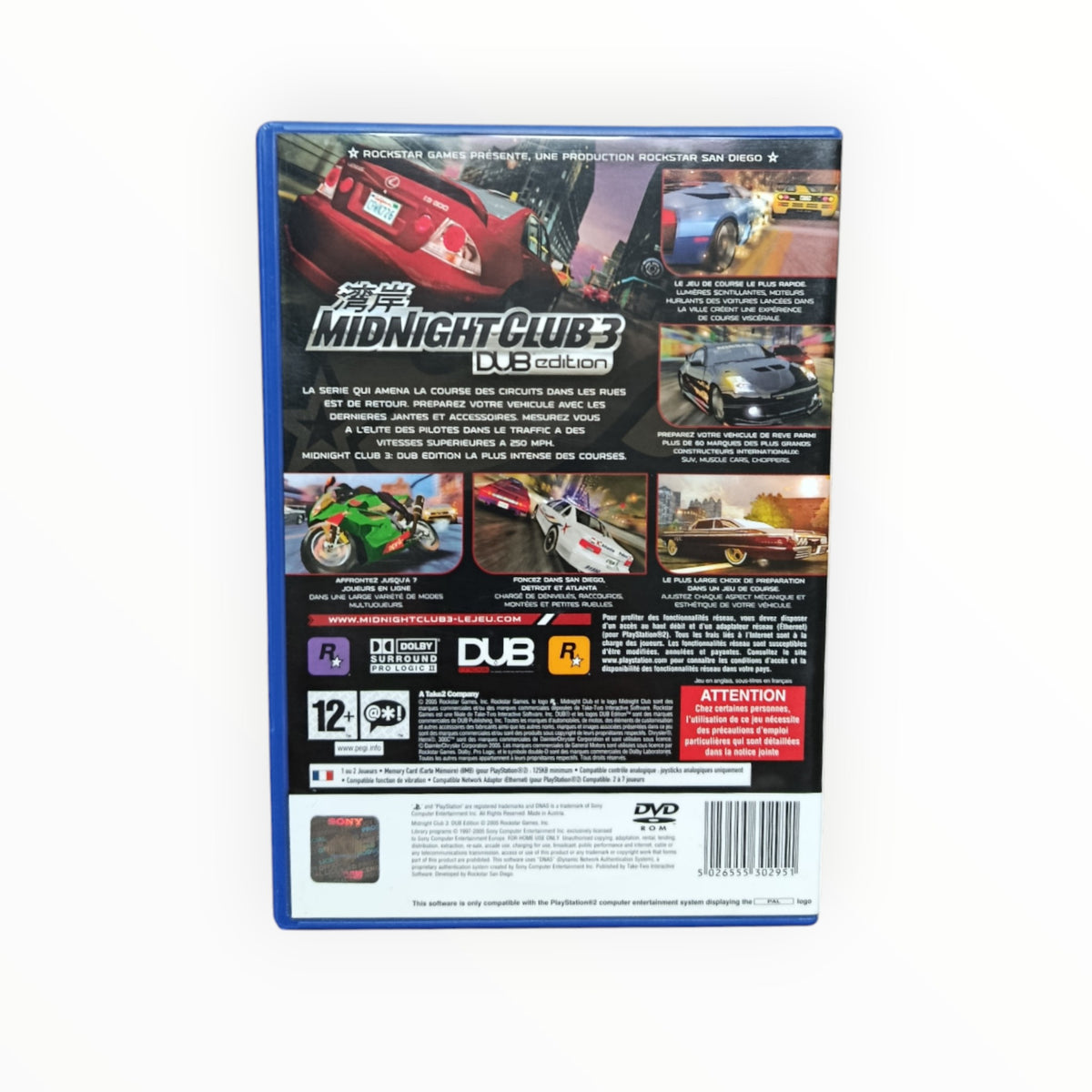 Midnight Club 3 : Dub Edition playstation 2 (PS2)