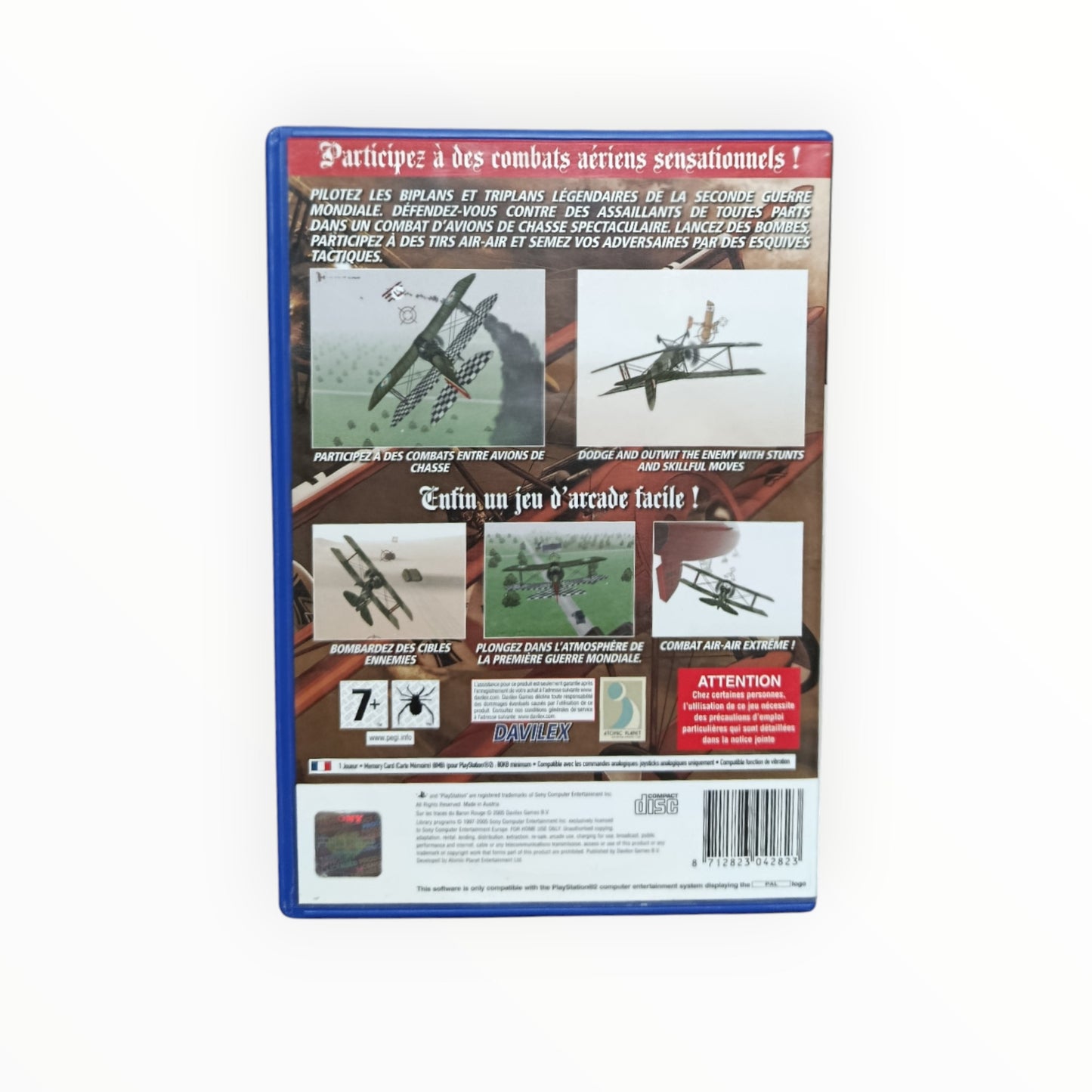 Sur les Traces du Baron Rouge playstation 2 (PS2)