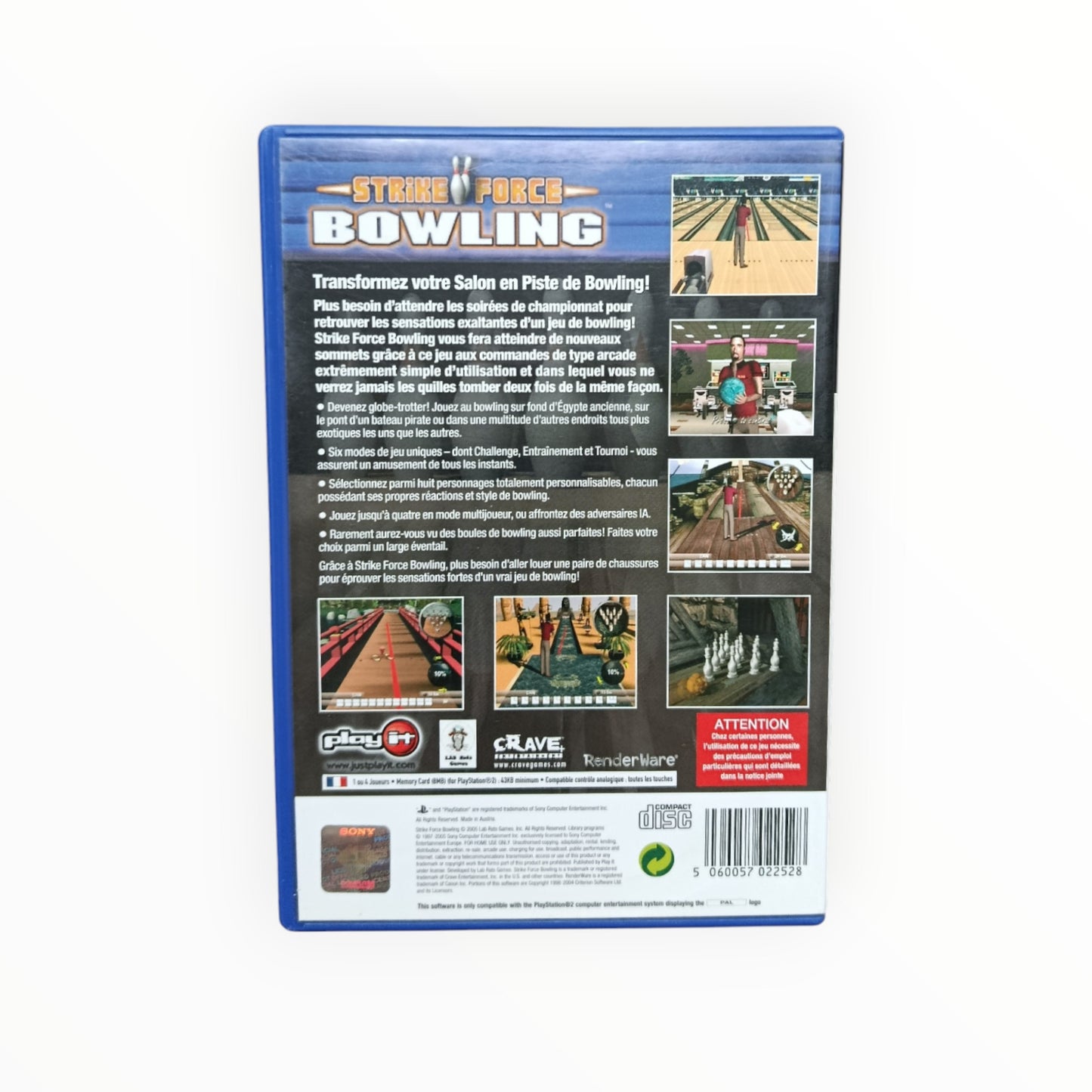 Strike Force Bowling playstation 2 (PS2)