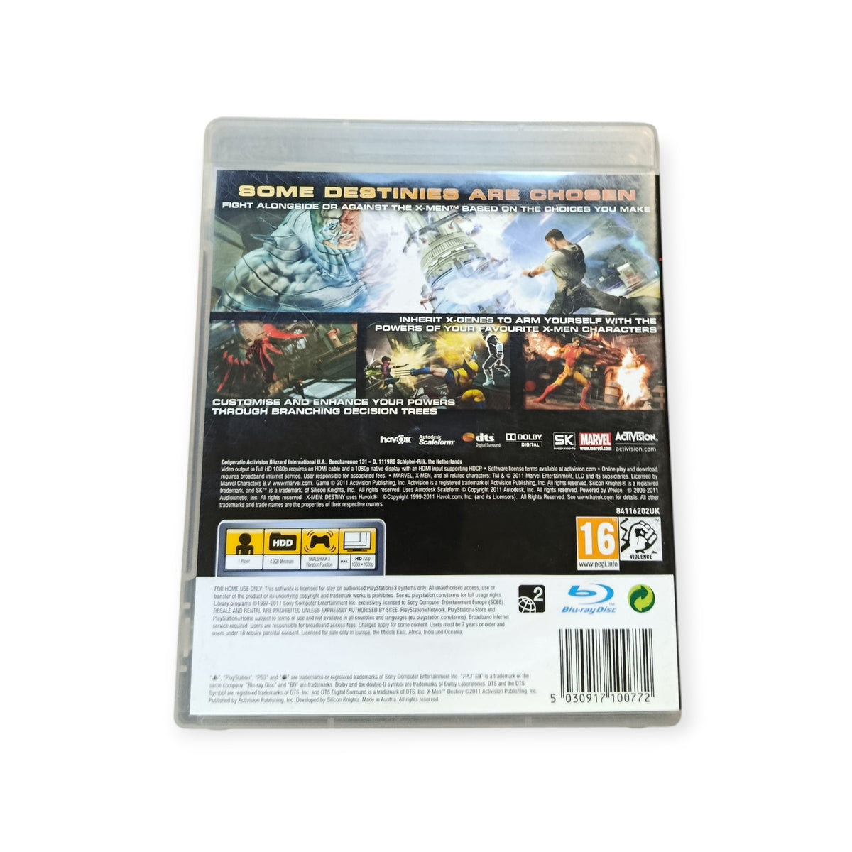 X-Men Destiny Playstation 3 (PS3) Version UK