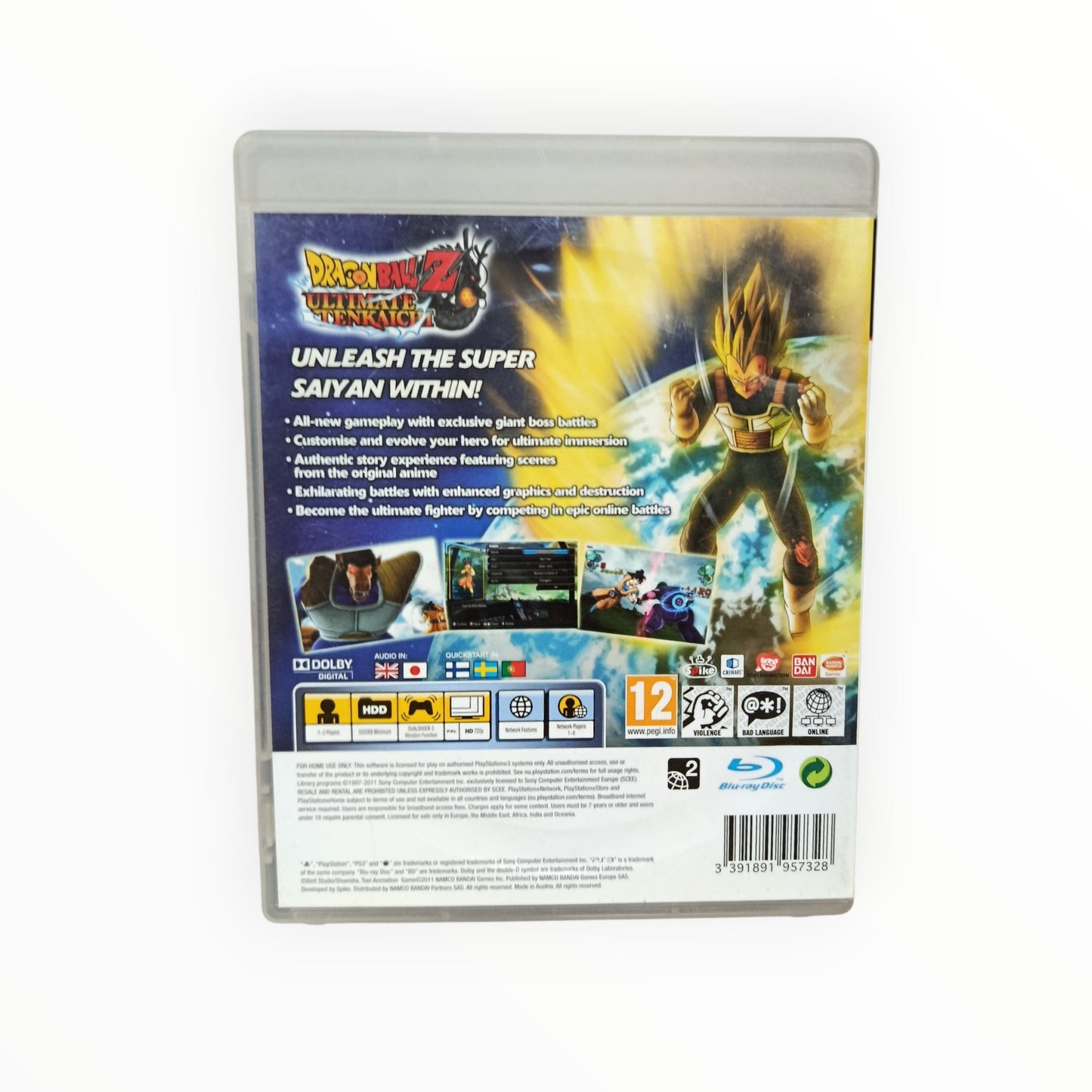 Dragon Ball Ultimate Tenkaichi Playstation 3 (PS3) Version UK