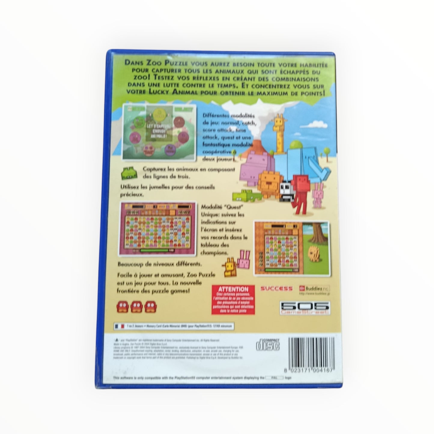 Zoo Puzzle Playstation 2 (PS2)