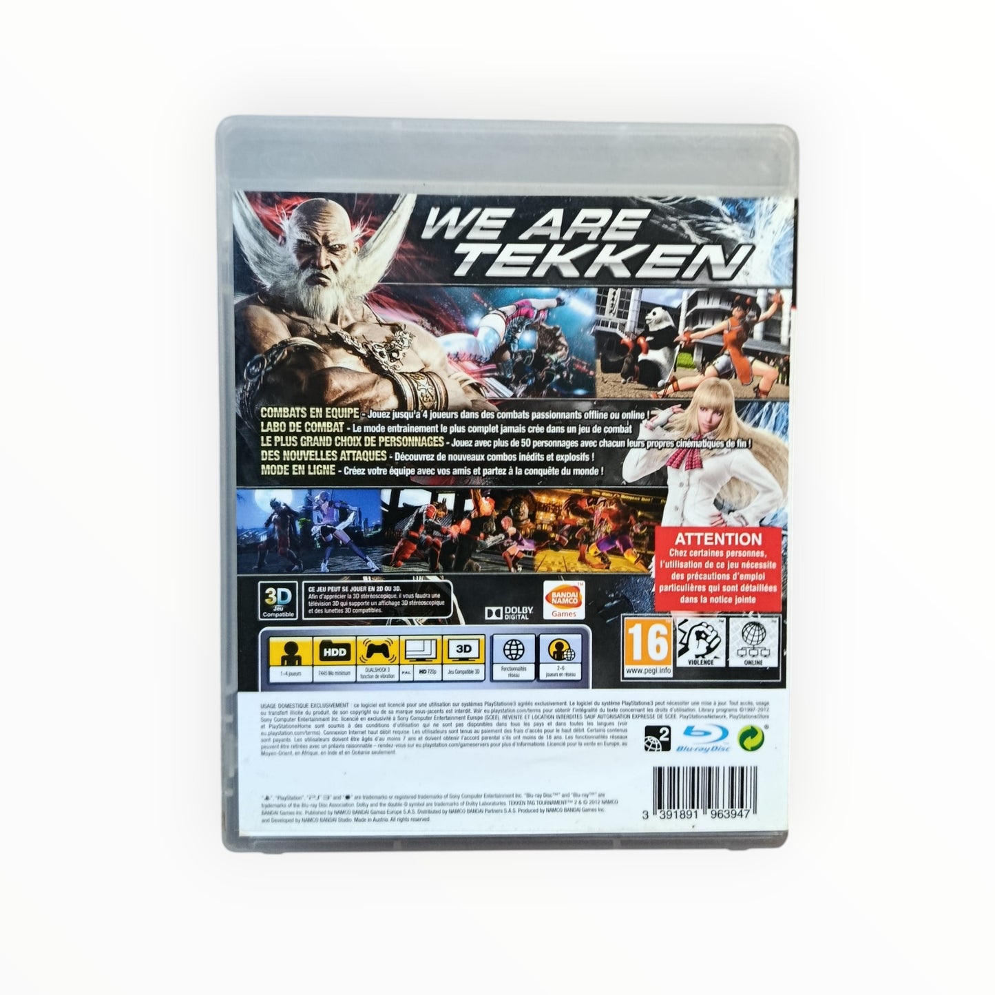 Tekken Tag Tournament 2 PS3 PAL FR Fonctionnel | Masaru