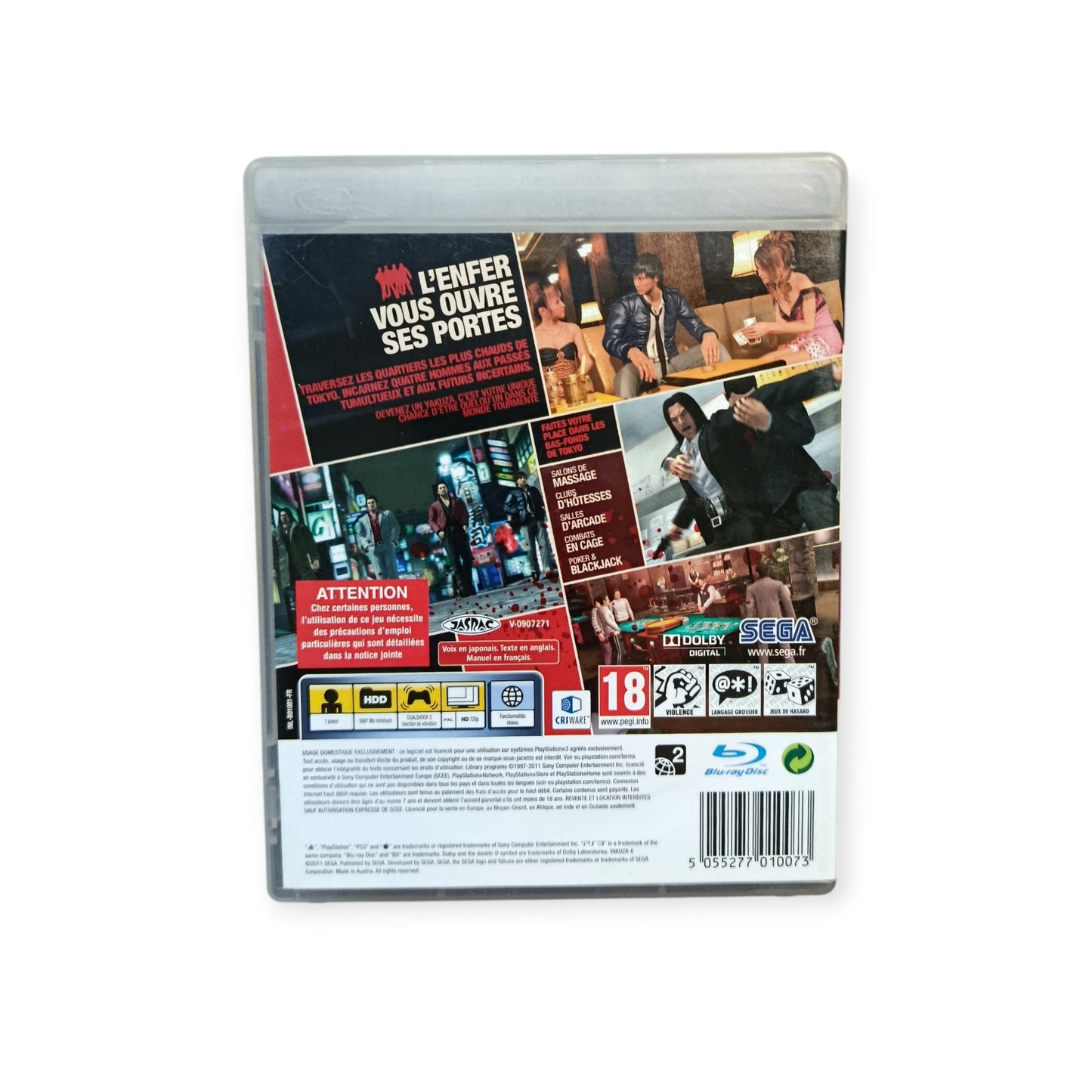 Yakuza 4 PS3 PAL FR Fonctionnel | Masaru