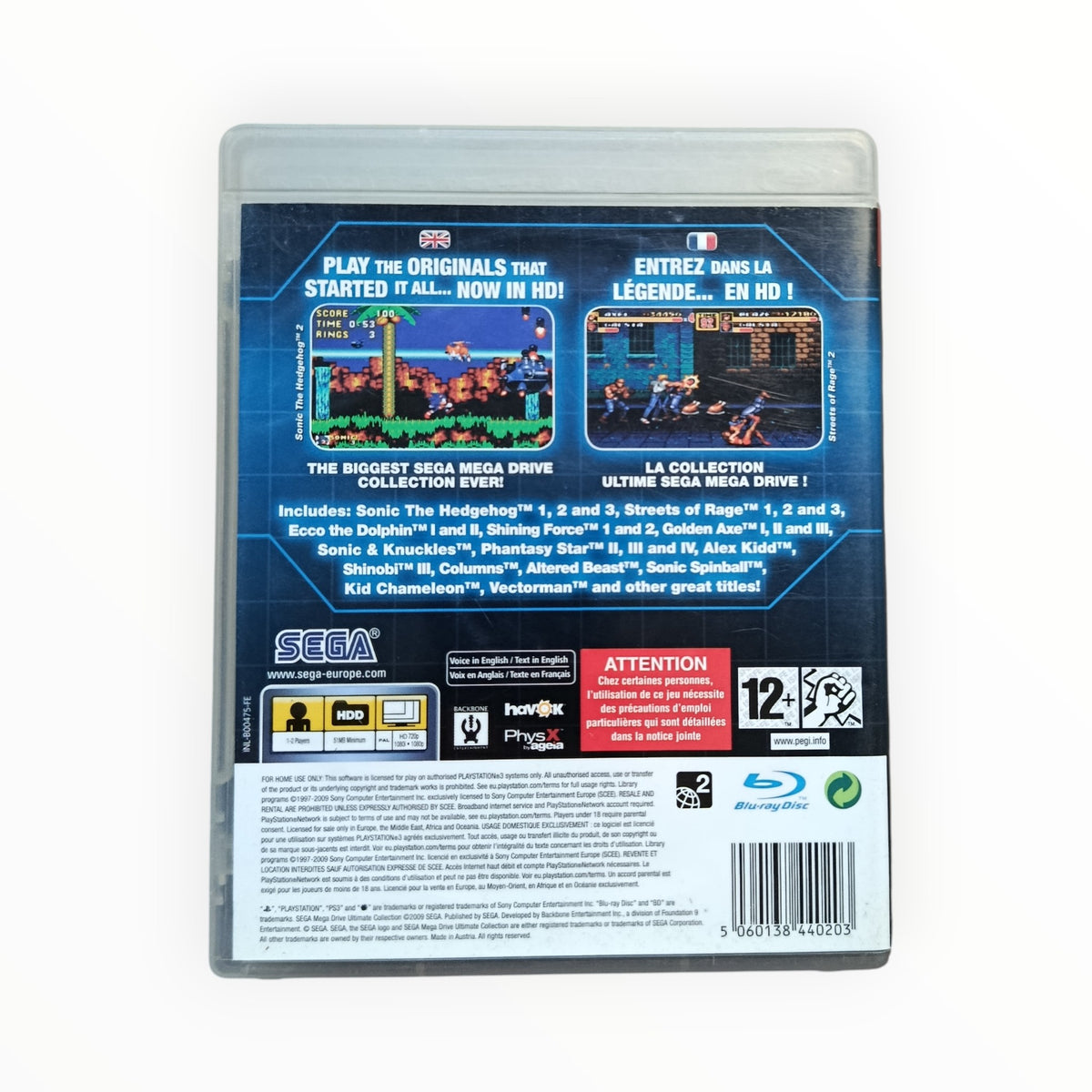 Mega Drive Ultimate Collection PS3 PAL FR Fonctionnel | Masaru