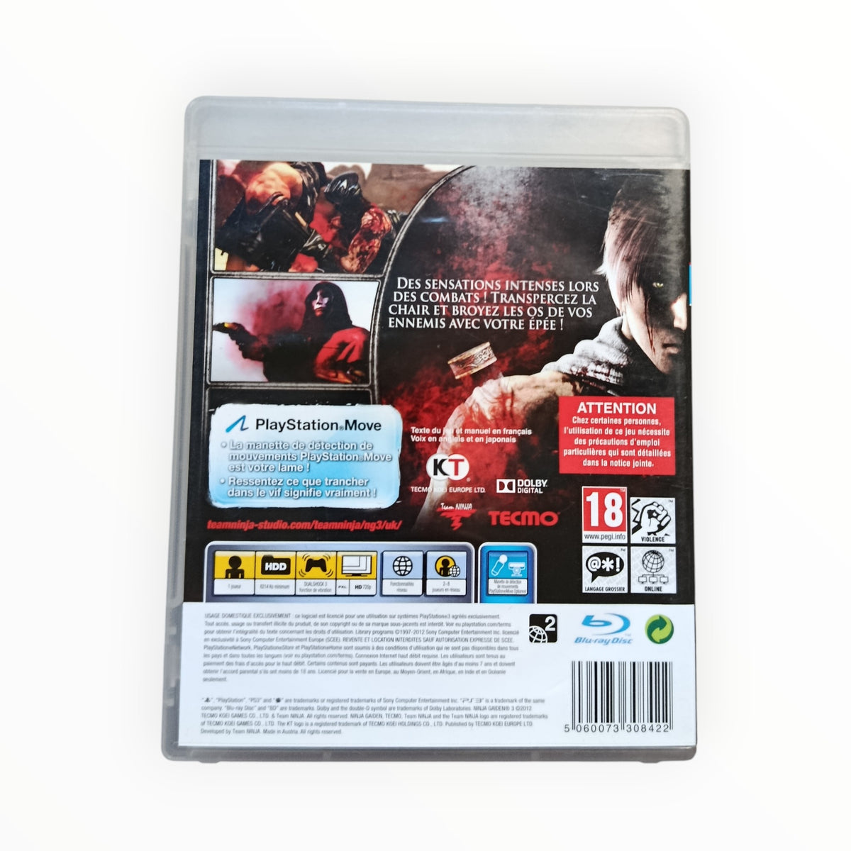 Ninja Gaiden 3 PS3 PAL FR Fonctionnel | Masaru