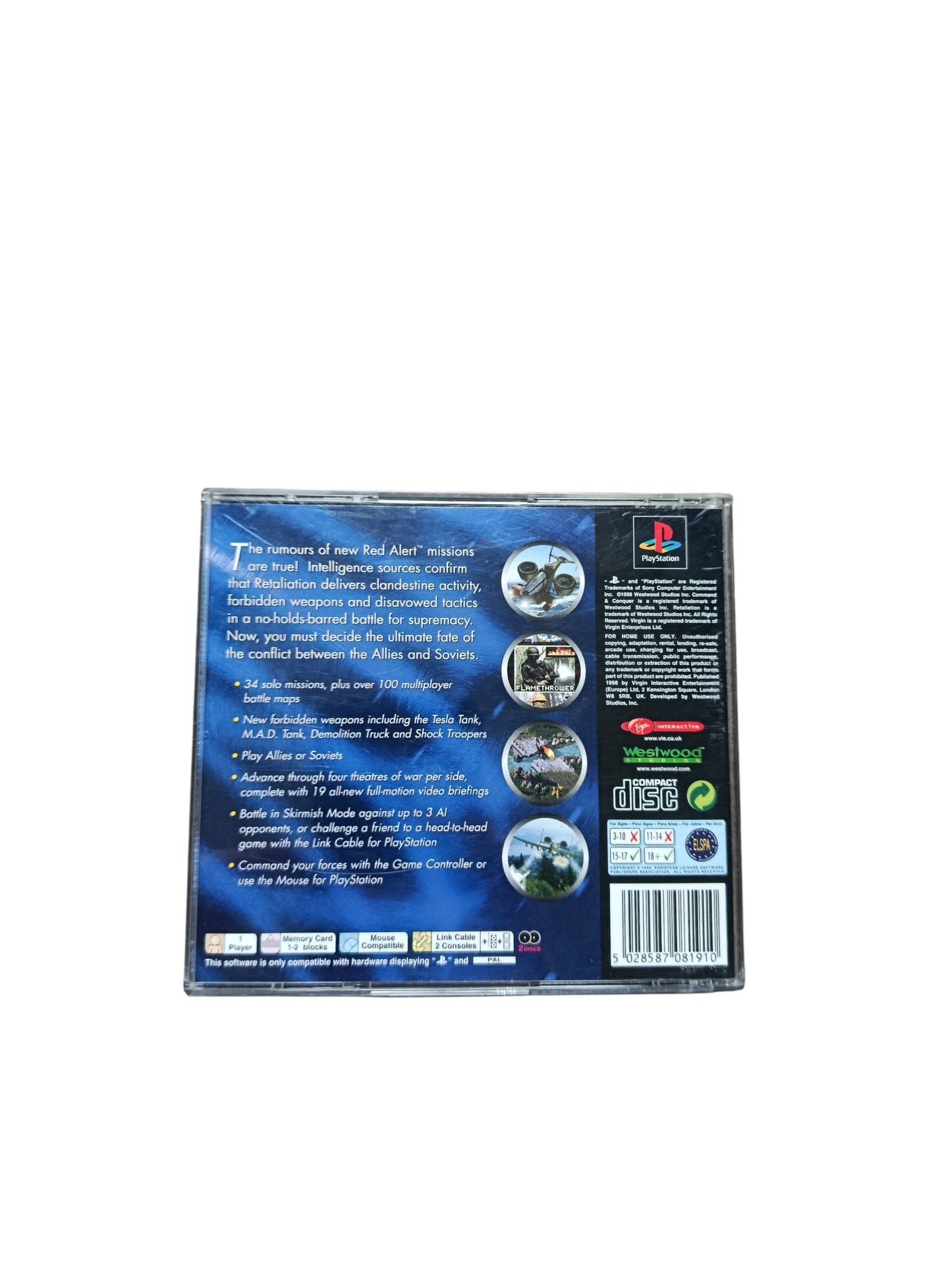 Command Conquer Retaliation PlayStation 1 (PS1)