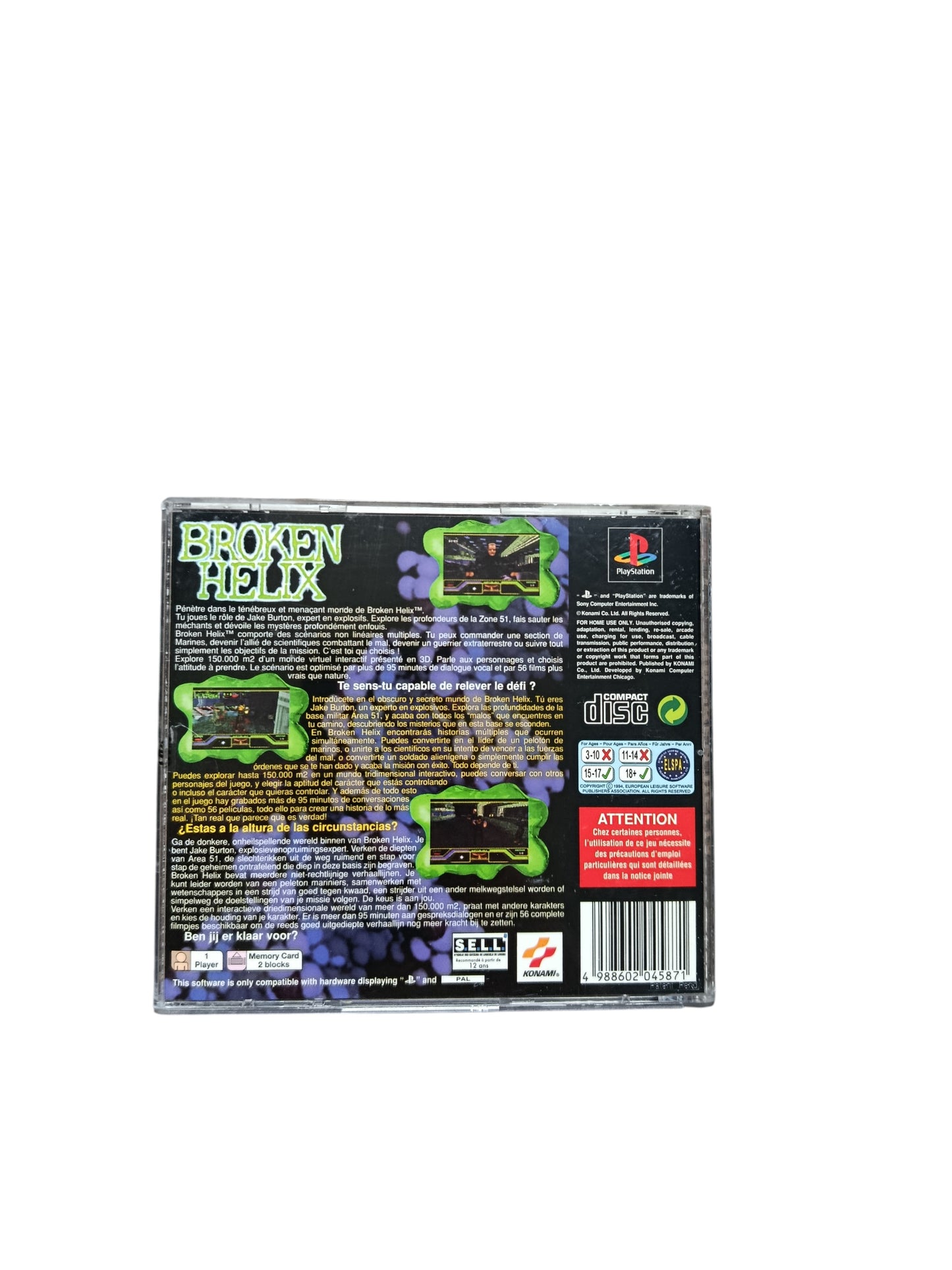 Broken Helix PlayStation 1 (PS1)