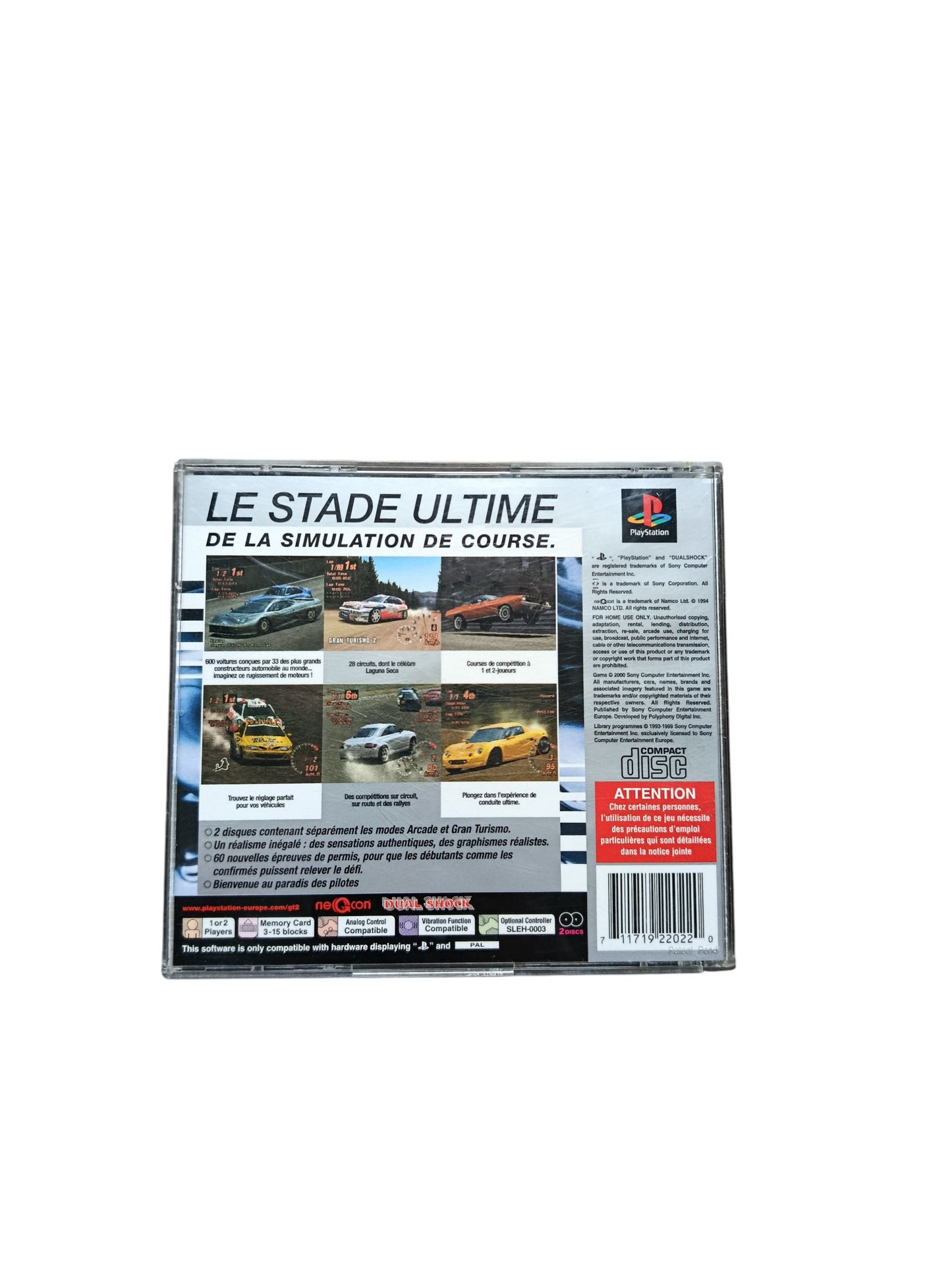 Gran Turismo 2 Platinum PS1 PAL Fonctionnel | Masaru