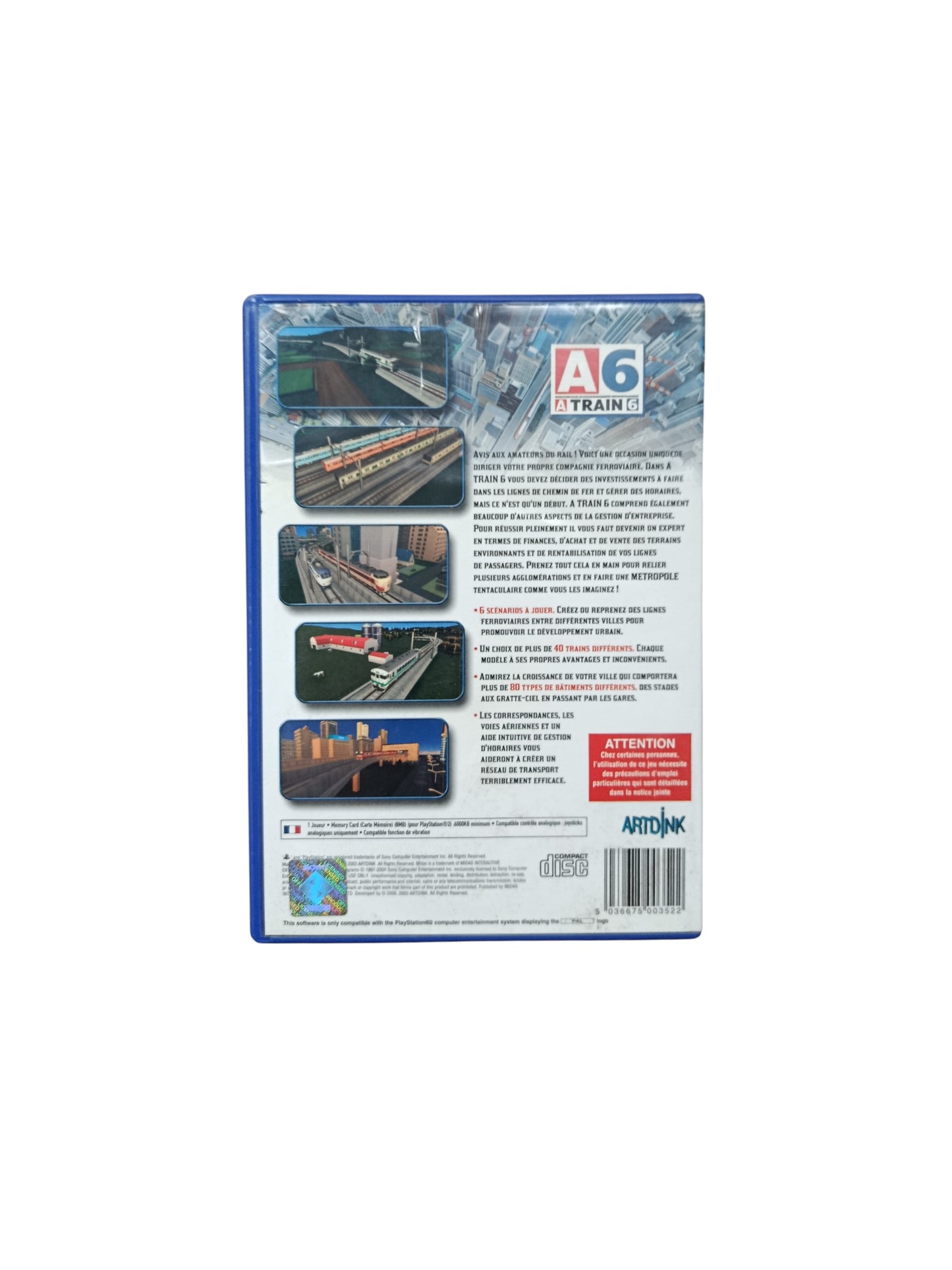 A Train 6 playstation 2 (PS2)