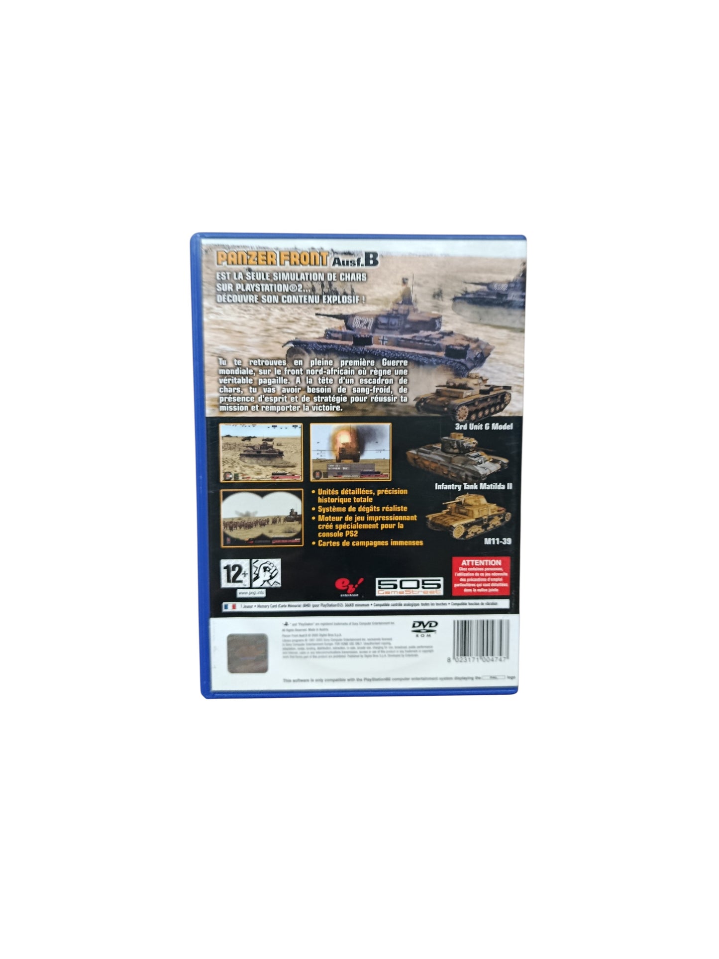 Panzer Front Ausf.B playstation 2 (PS2)