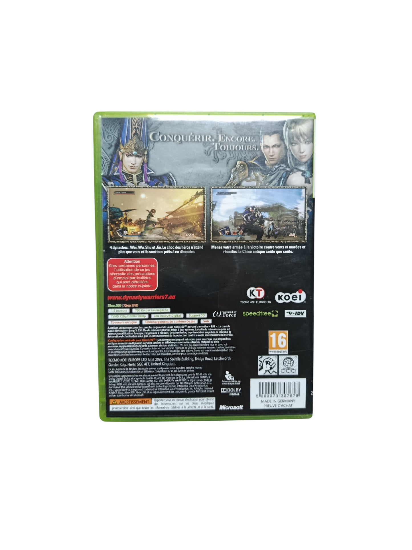 Dynasty Warrior 7 Xbox 360