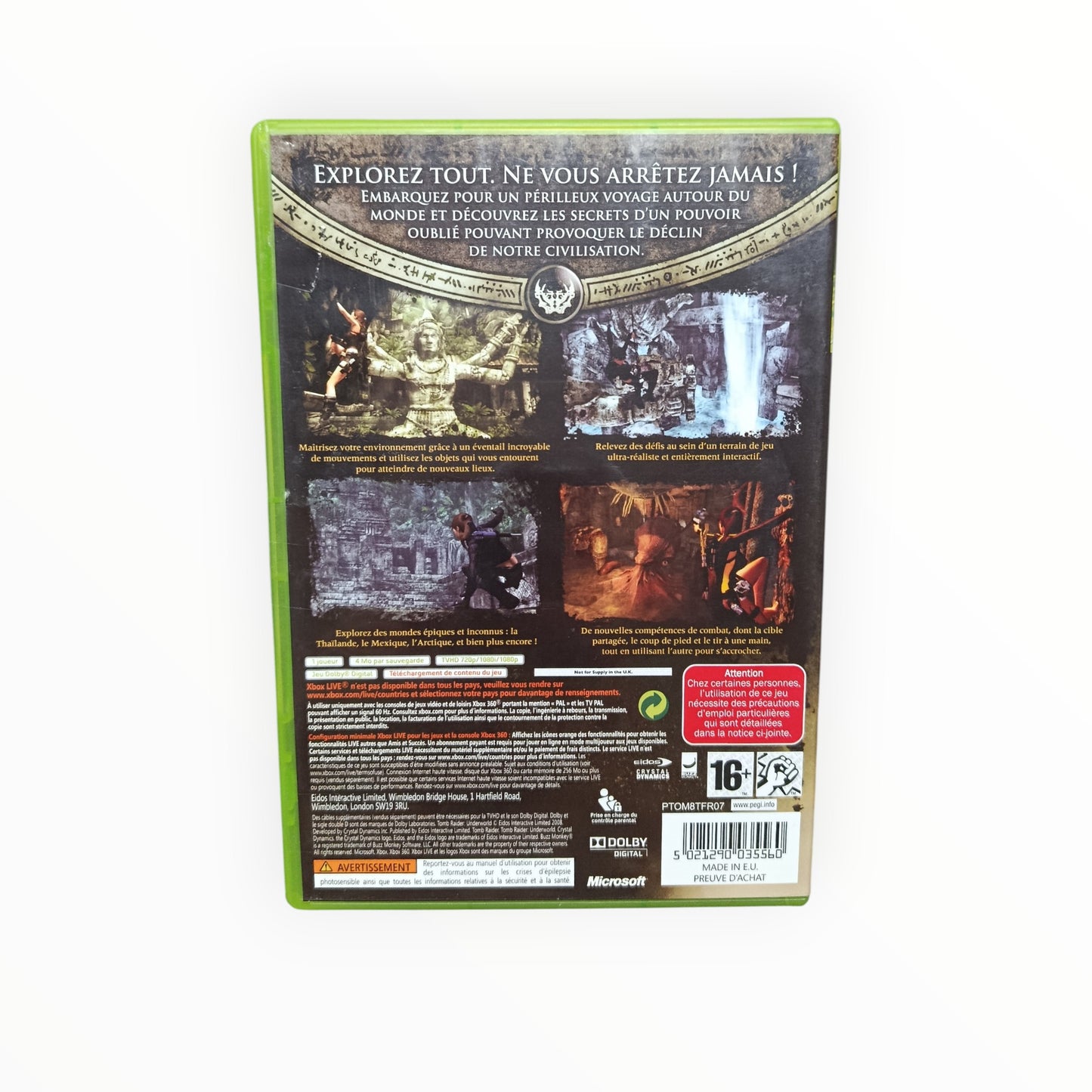Tomb Raider Underworld Xbox 360