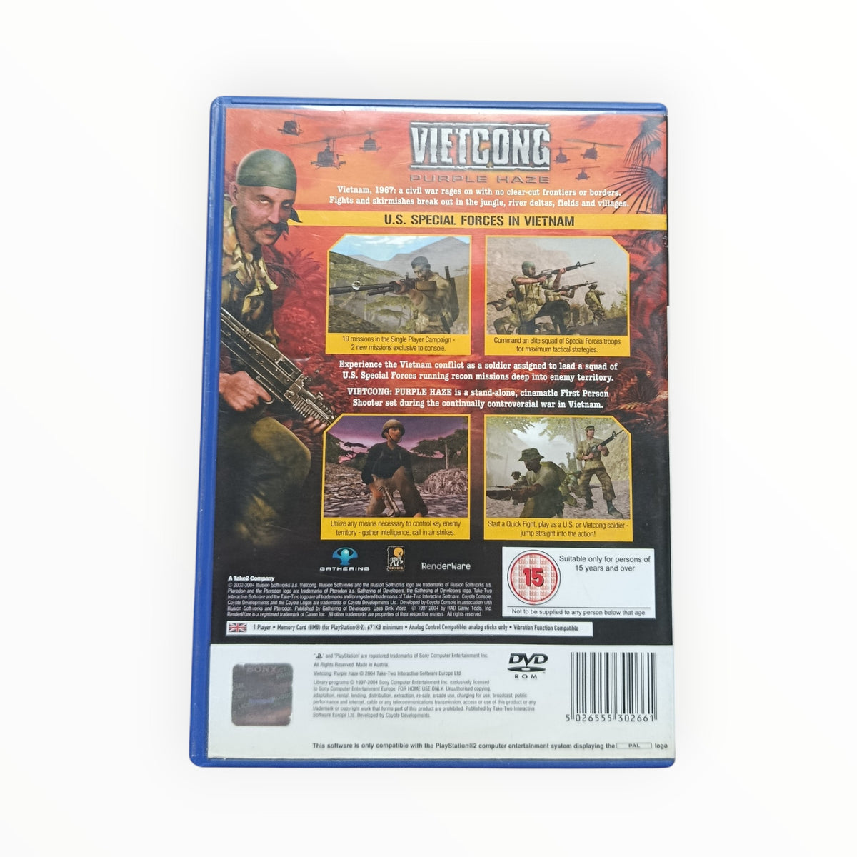Vietcong Playstation 2 (PS2) Version UK